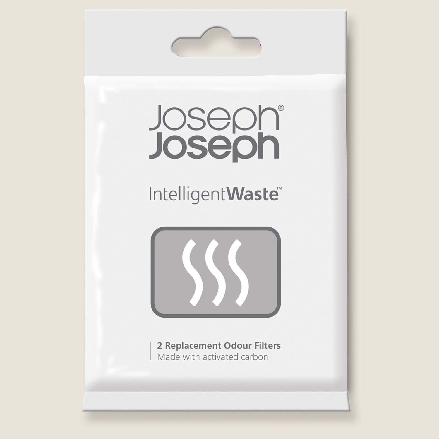 Joseph Joseph Set of 2 Bin Replacement Odour Filters - White - Available at M&S