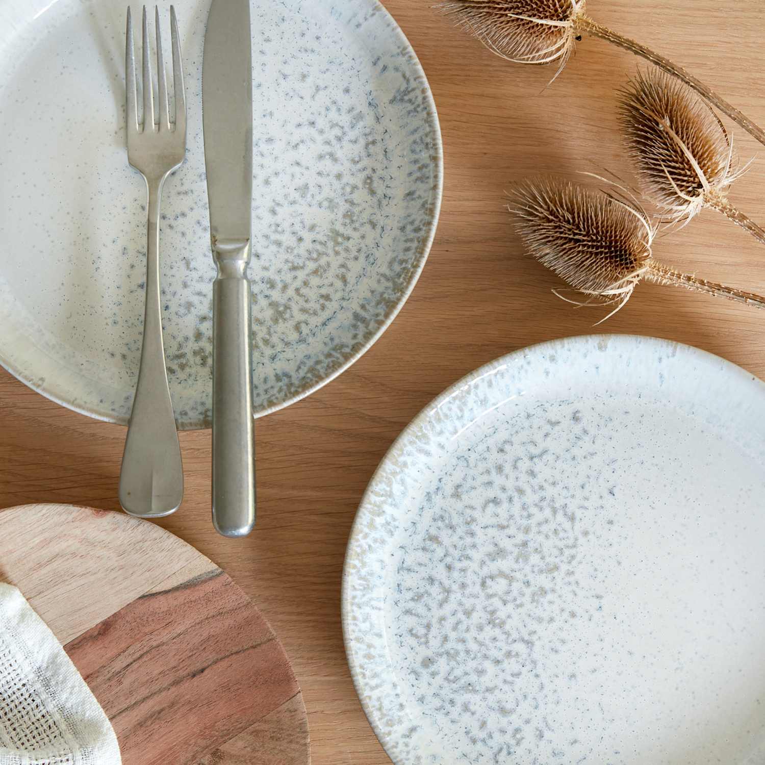 Denby Men's Set of 4 Kiln Dinner Plates - Natural Mix - Available at M&S
