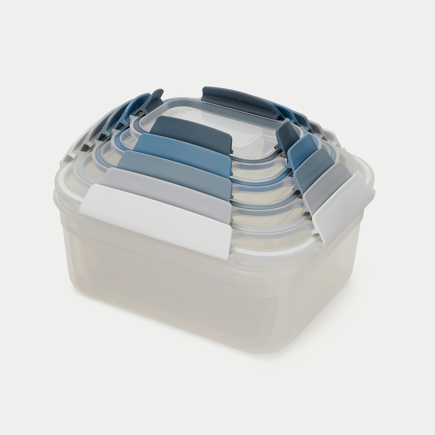 Joseph Joseph Men's Set of 5 Nest Lock Storage Containers - Blue - Available at M&S