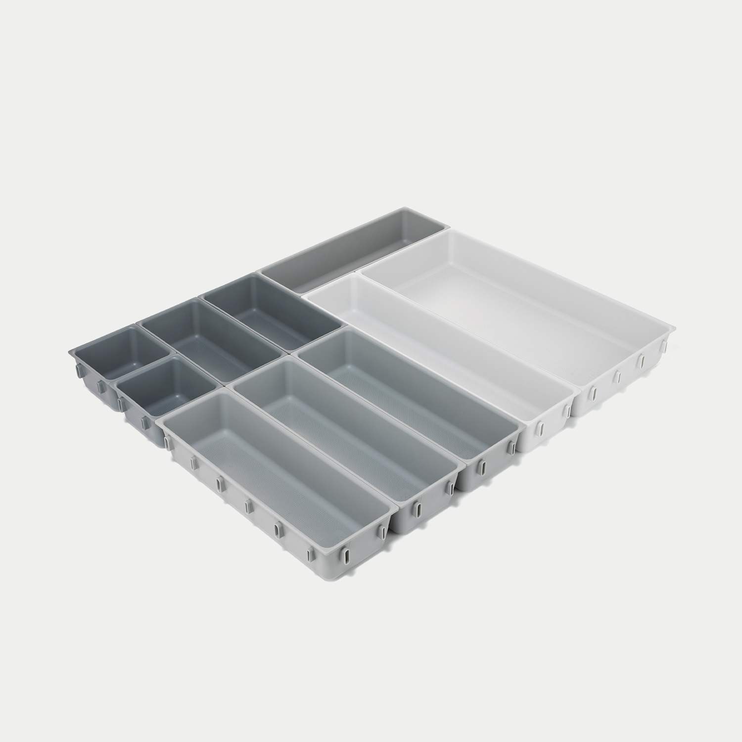 Joseph Joseph Men's 10 Piece Drawer Organiser Set - Light Stone - Available at M&S