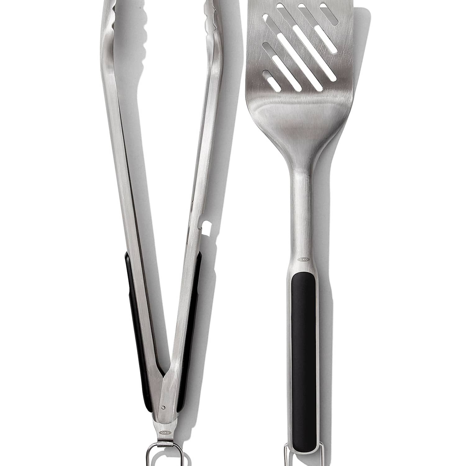 Oxo Men's Good Grips Grilling Turner and Tongs Set - Silver - Available at M&S