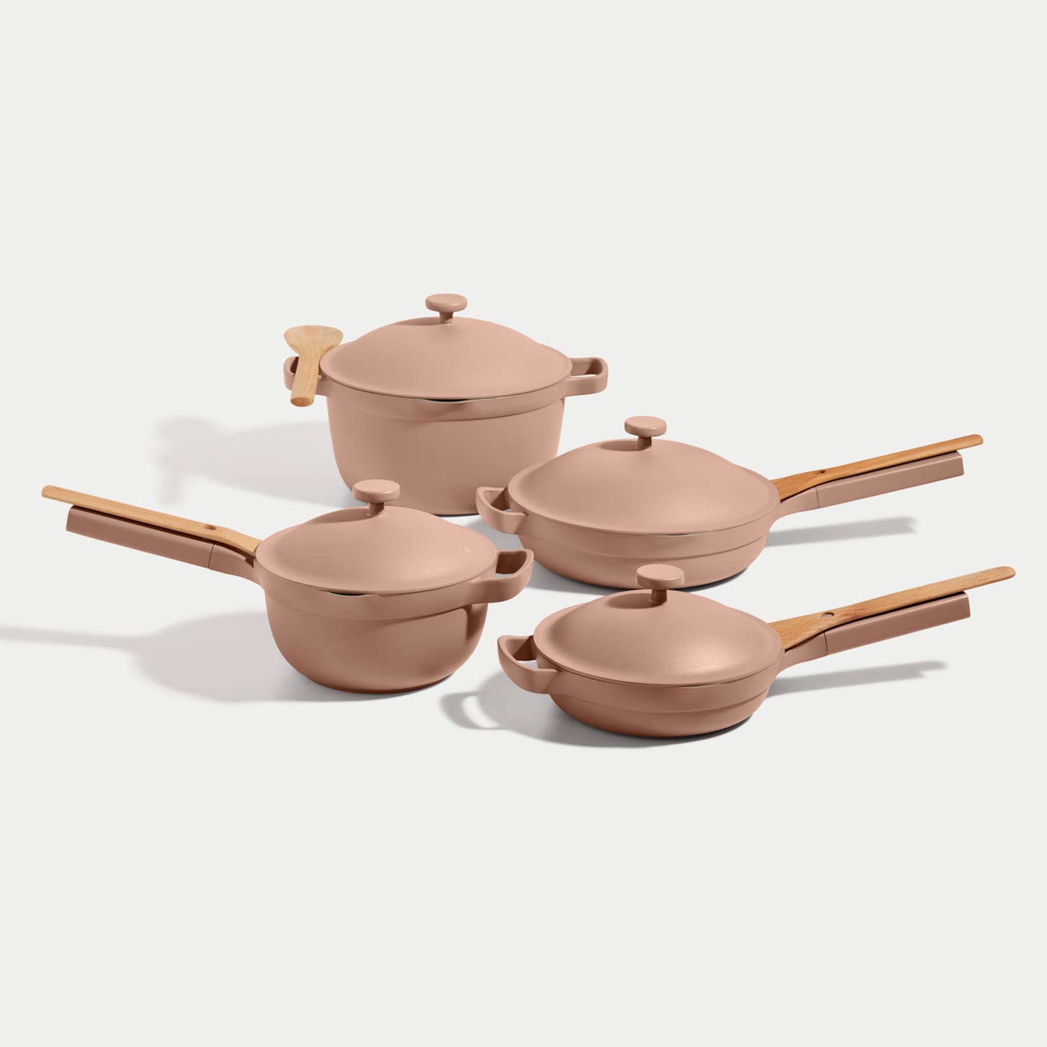 Our Place Men's 4 Piece Ceramic Non-Stick Cookware Set - Dusty Pink - Available at M&S