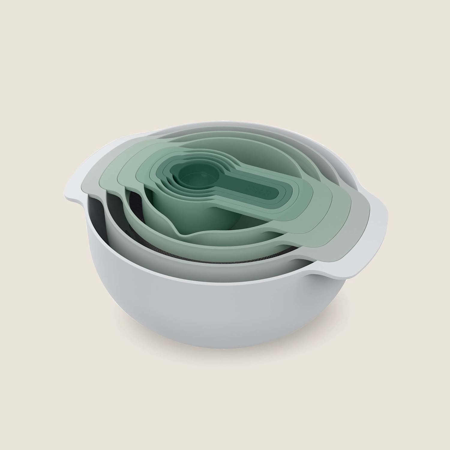 Joseph Joseph Men's 9 Piece Nest Plus Bowl Set - Sage Green - Available at M&S