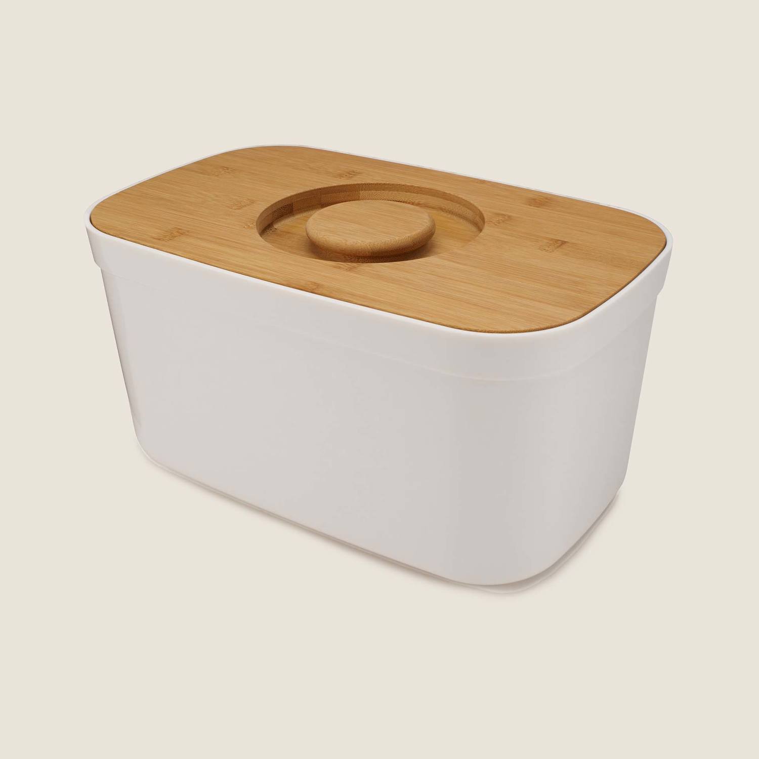 Joseph Joseph Men's Bread Bin with Cutting Board Lid - White - Available at M&S