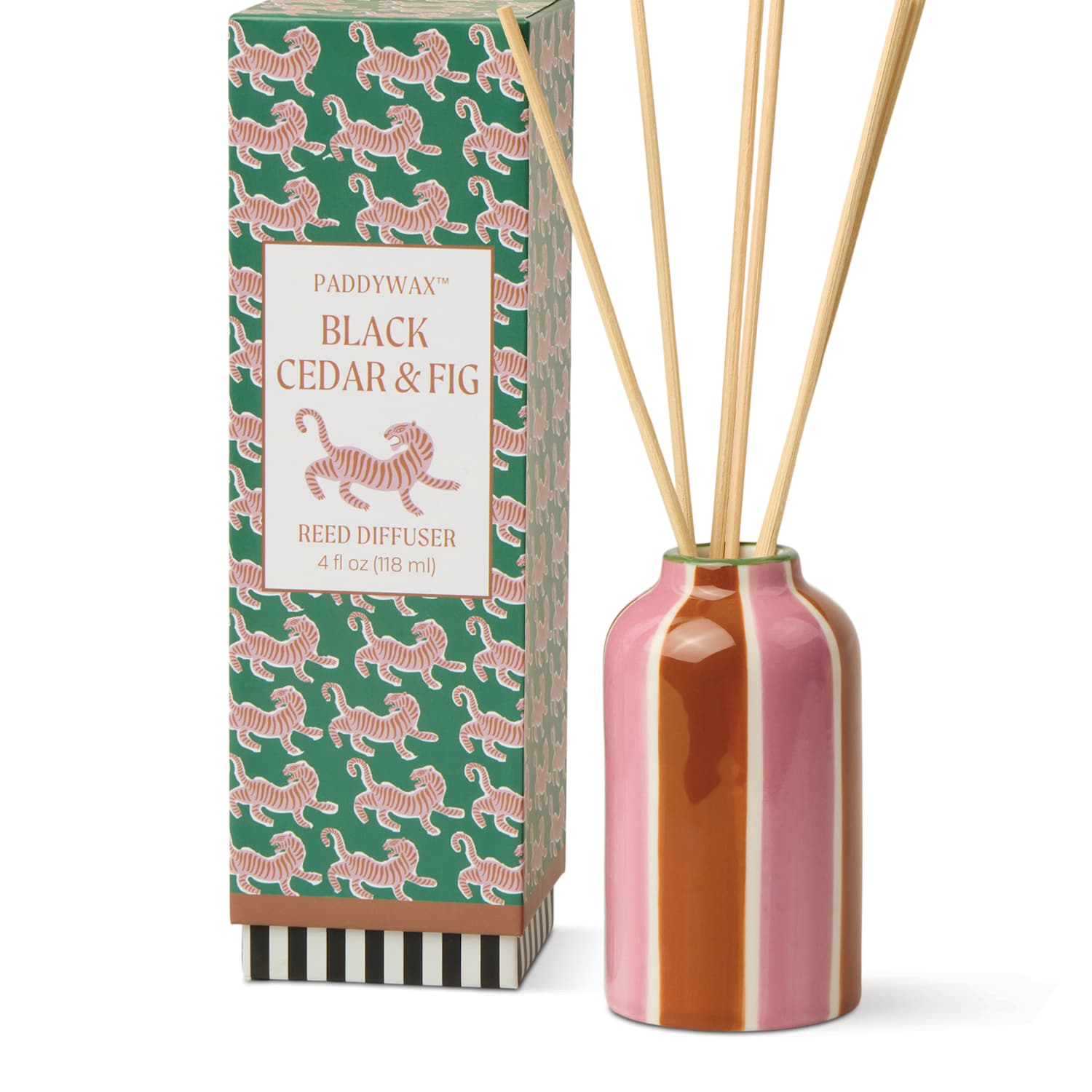 Paddywax Women's A Dopo Tiger Black Cedar & Fig Ceramic Diffuser 118ml - Available at M&S