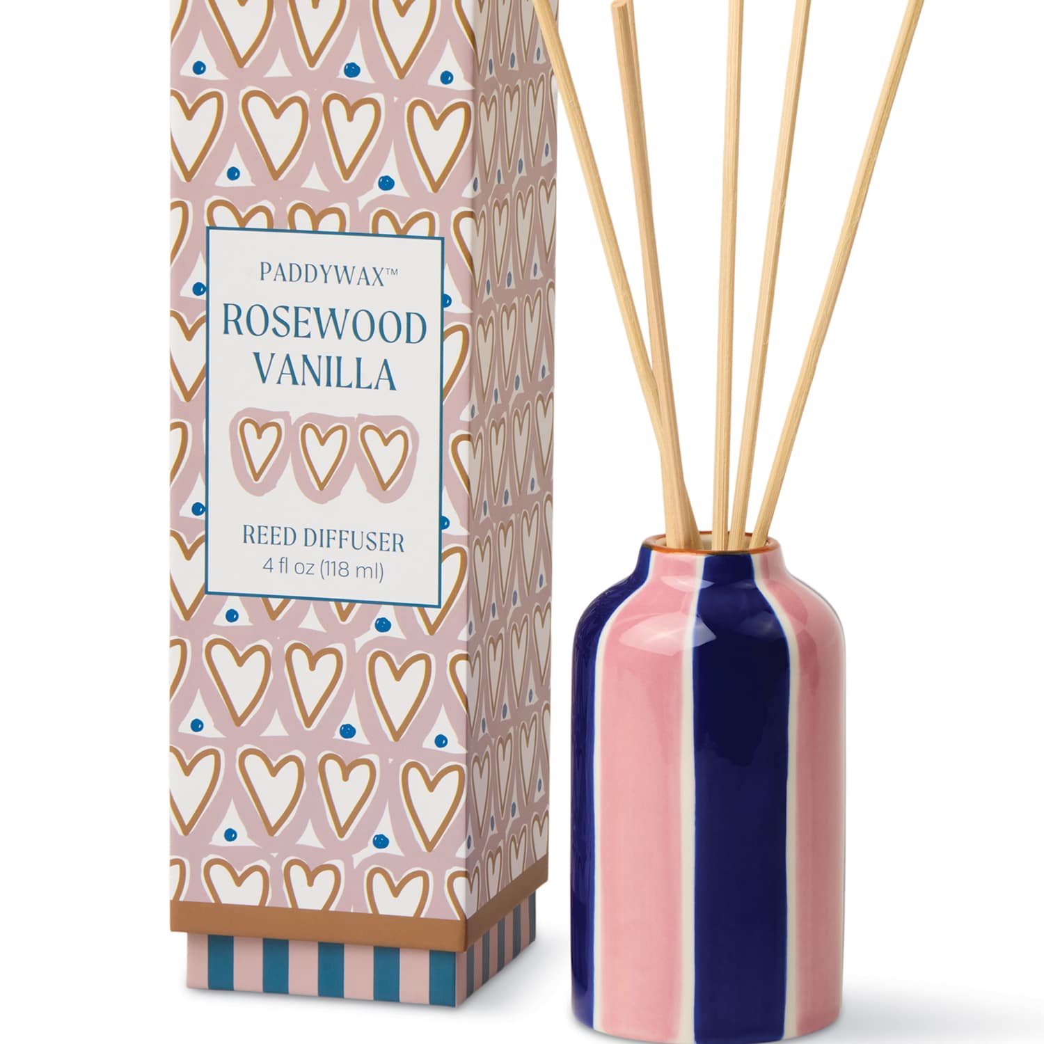 Paddywax Women's A Dopo Hearts Rosewood Vanilla Ceramic Diffuser 118ml - Available at M&S