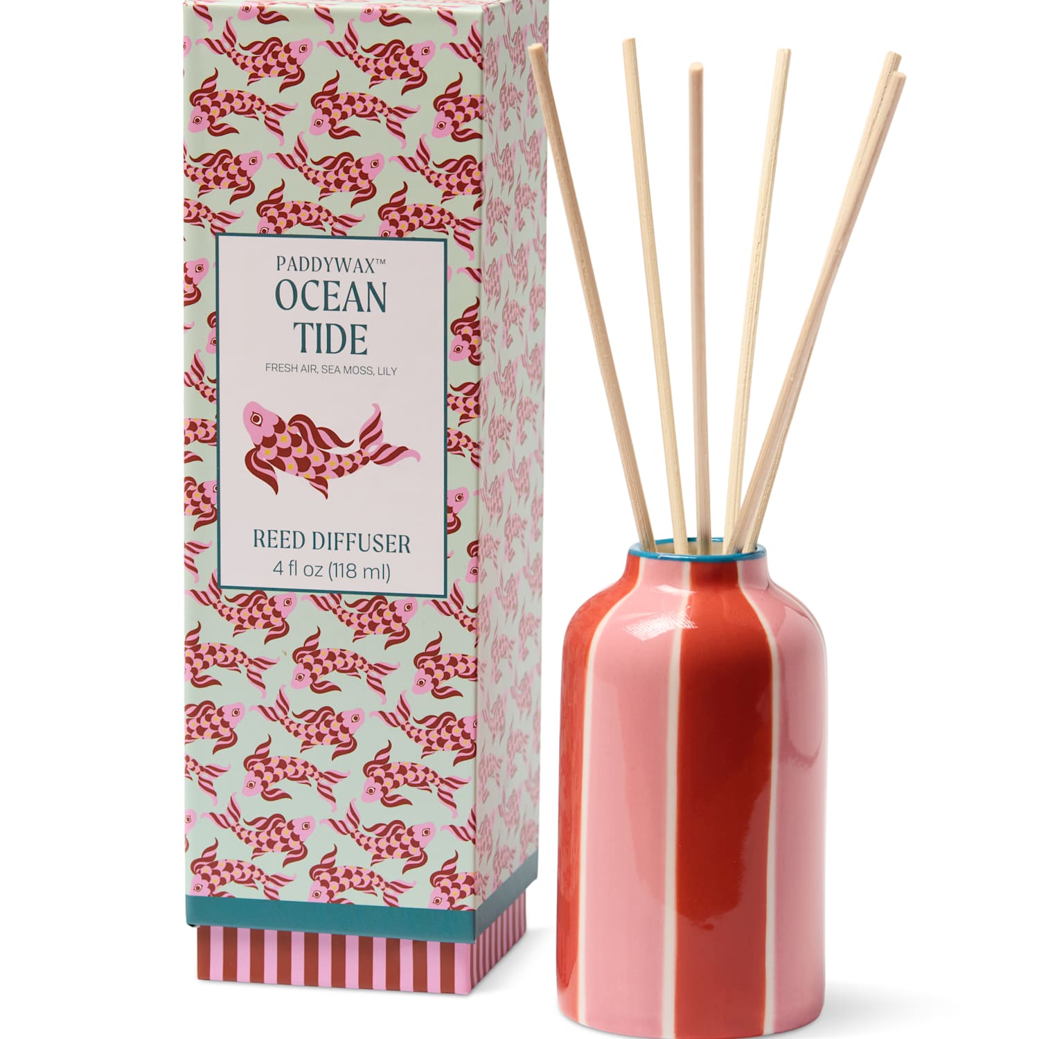 Paddywax Women's A Dop Koi Fish Sea Salt & Sage Ceramic Diffuser 118ml - Available at M&S