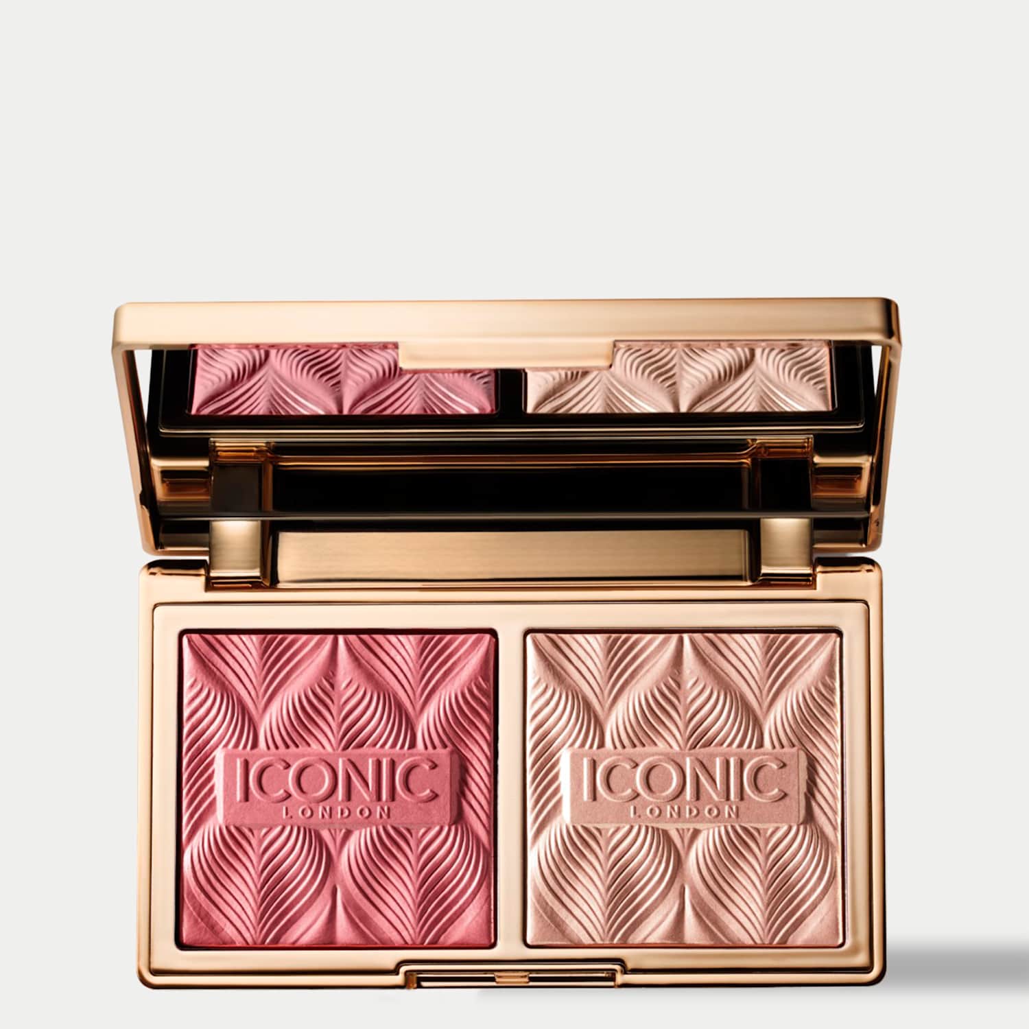 Iconic London Women's Silk Glow Duo Highlighter - Dusky Rose - Available at M&S