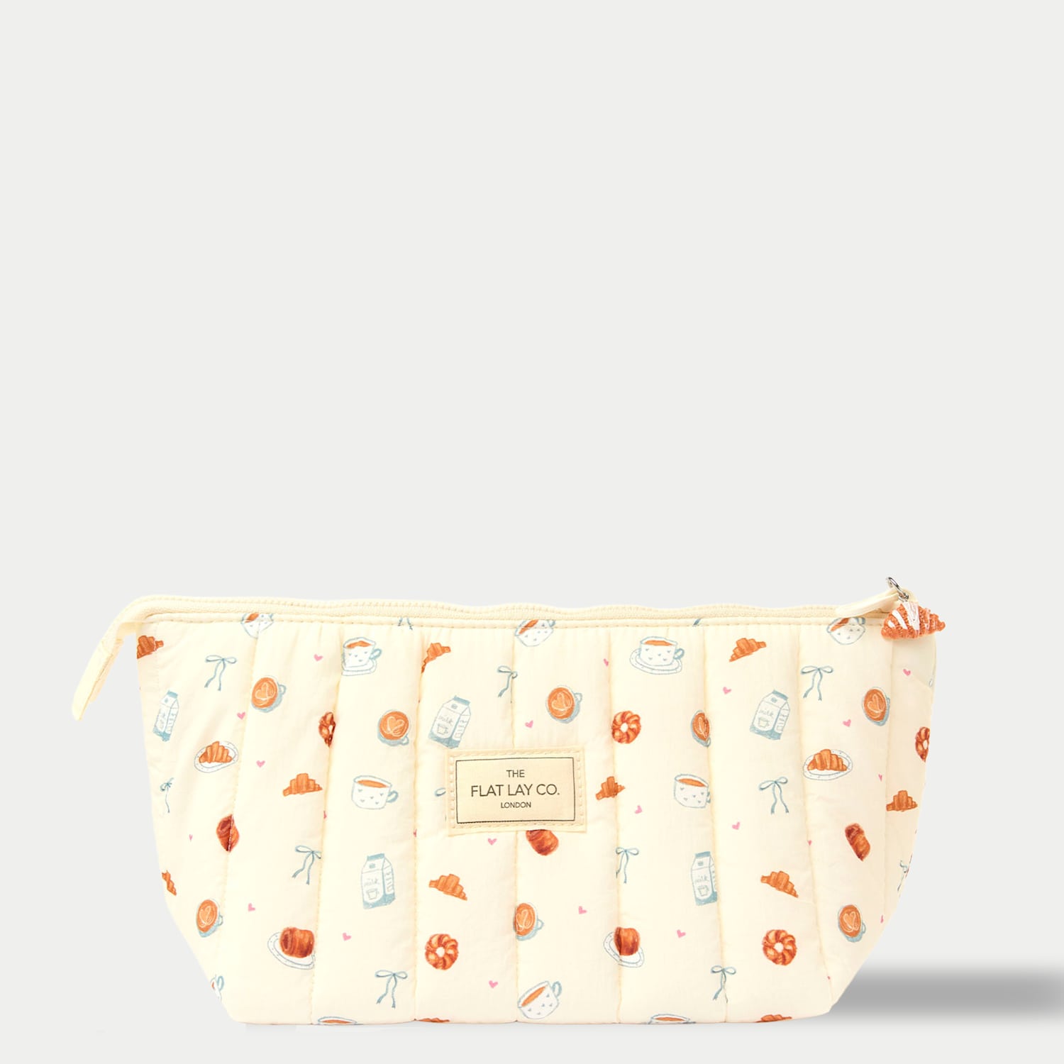 The Flat Lay Co. Women's Marshmallow Essential Makeup Pouch - Patisserie - Brown Mix - Available at M&S