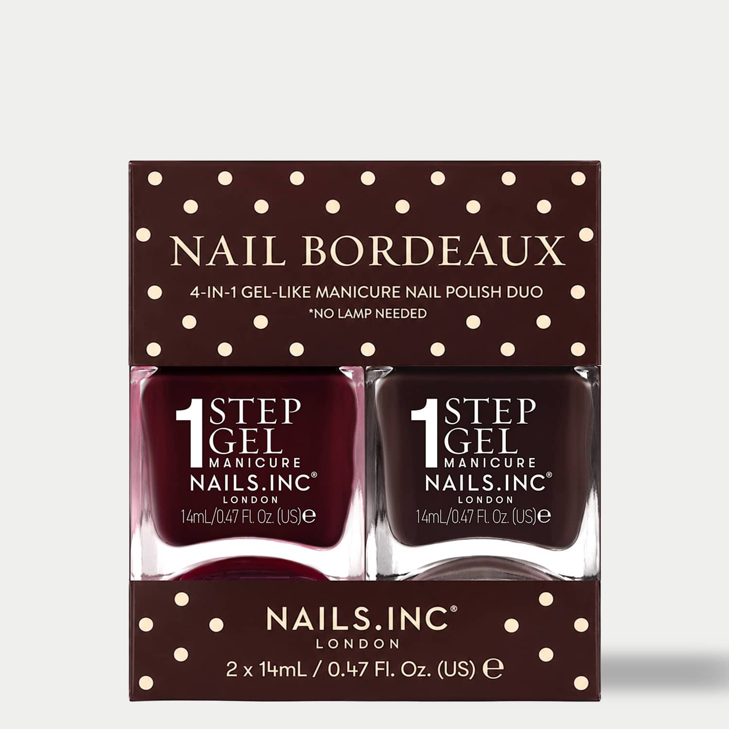 Nails Inc. Women's Nail Bordeaux Nail Polish Duo - Available at M&S
