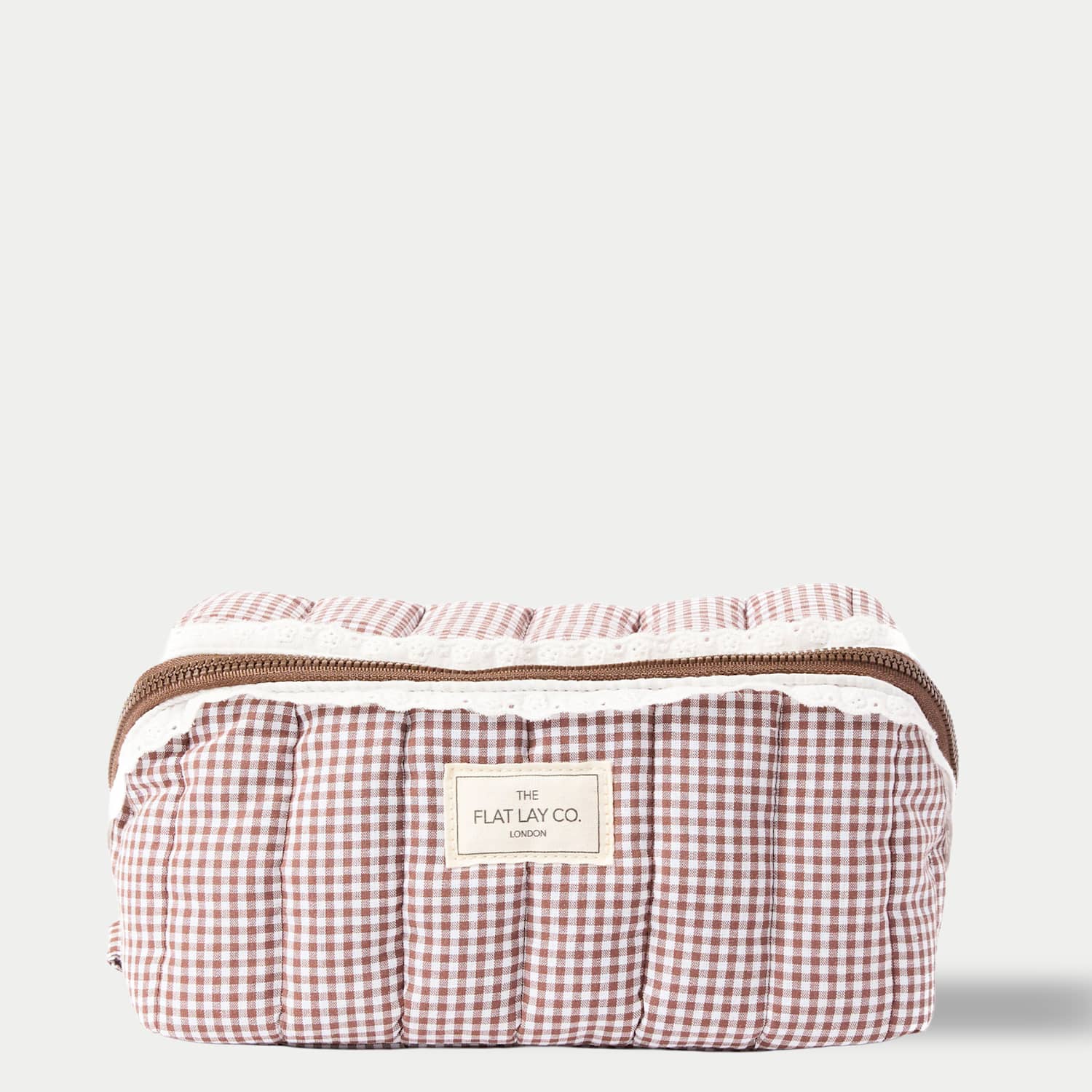 Flat Lay Co Women's Marshmallow Flat Lay Makeup Box Bag - Mocha - Available at M&S
