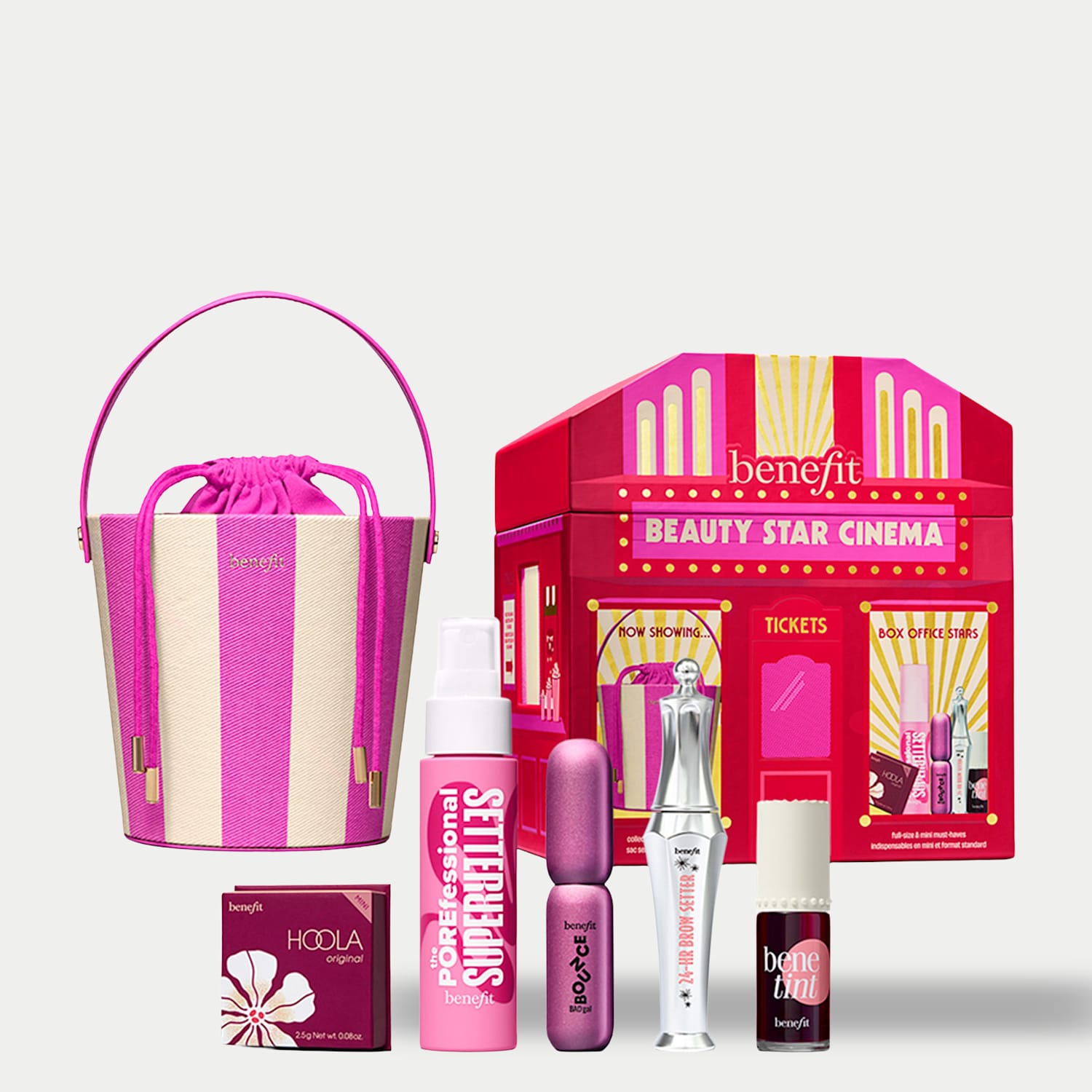 Benefit Beauty Star Cinema, 5-piece Makeup Gift Set with Limited Edition Beauty Bag - Available at M&S