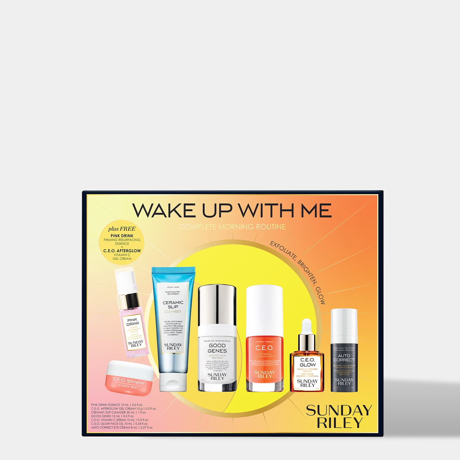 Sunday Riley Wake Up With Me Complete Morning Routine - Available at M&S