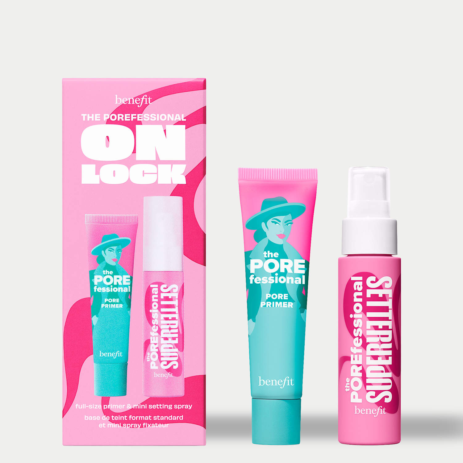 Benefit Porefessional On Lock Full-Size Pore Primer & Mini Setting Spray Duo - Worth £48 - Available at M&S