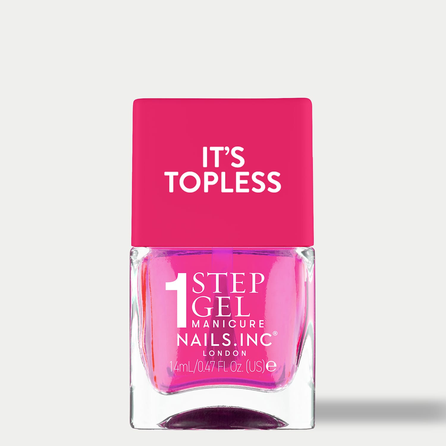 Nails Inc. Women's It's Topless 1-Step Gel Like Nail Polish 14ml - Light Pink - Available at M&S