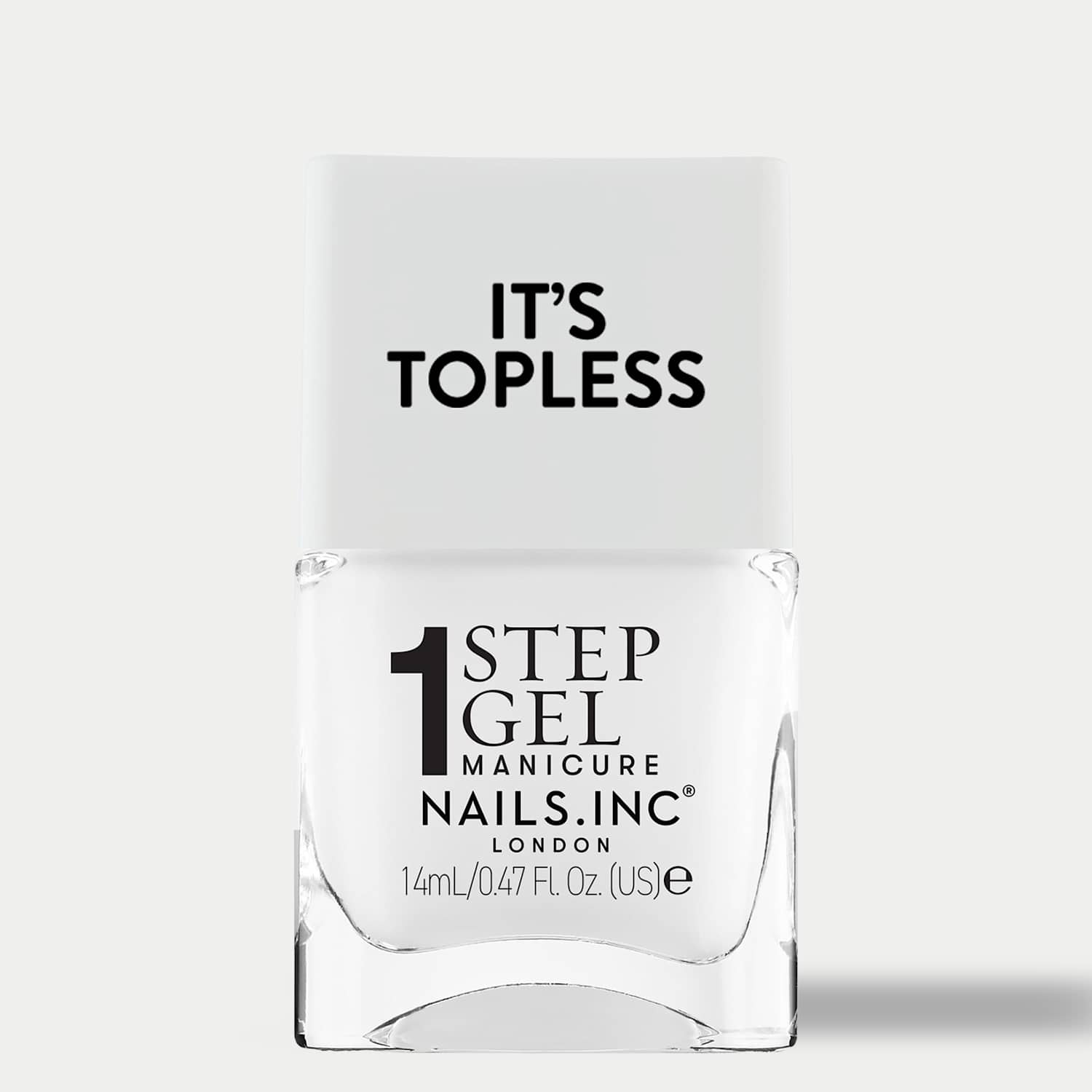 Nails Inc. Women's It's Topless 1-Step Gel Like Nail Polish 14ml - Ice White - Available at M&S