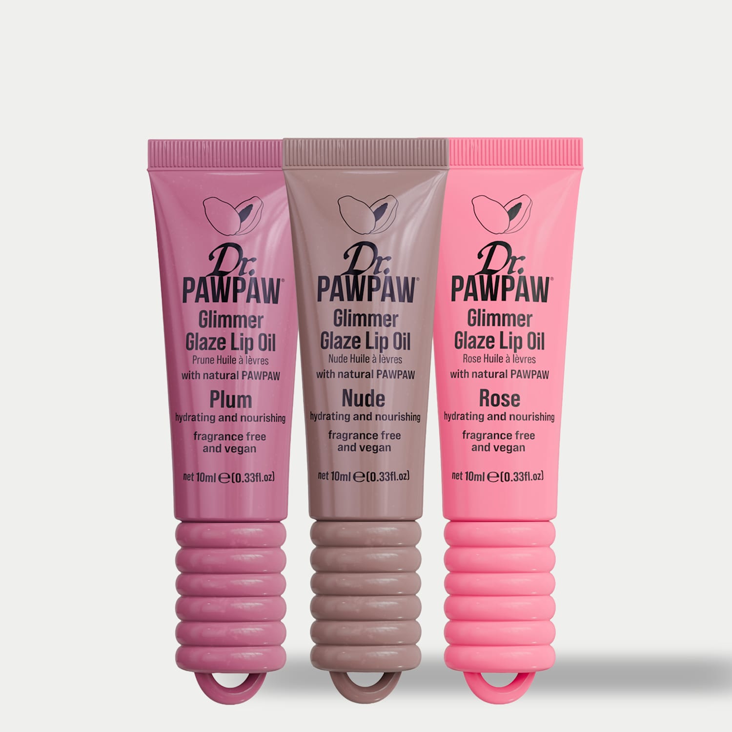Dr Paw Paw Women's Glimmer Glaze Trio - Nude Mix - Available at M&S