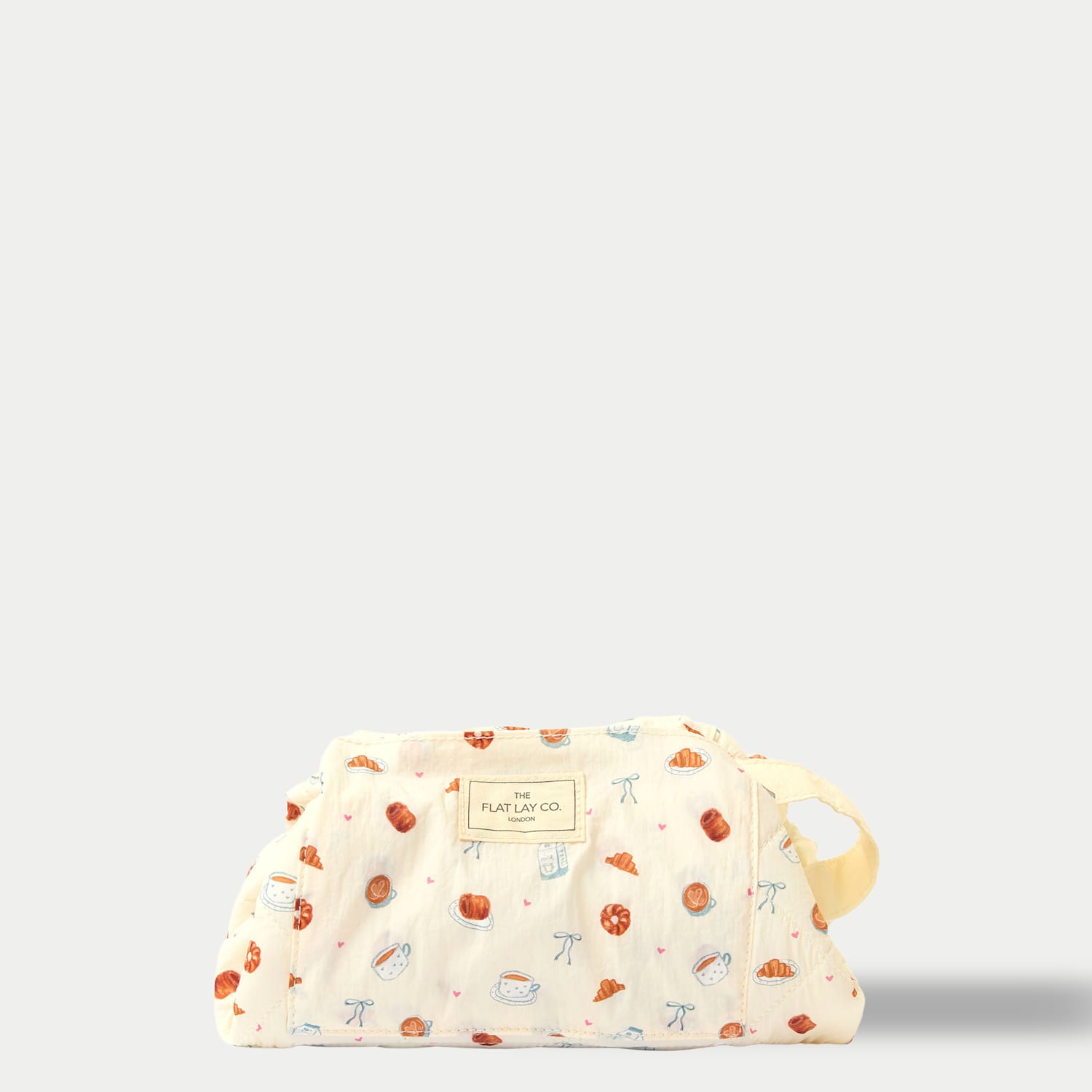 The Flat Lay Co. Women's Parachute Drawstring Patisserie Flat Lay Makeup Bag - Brown Mix - Available at M&S