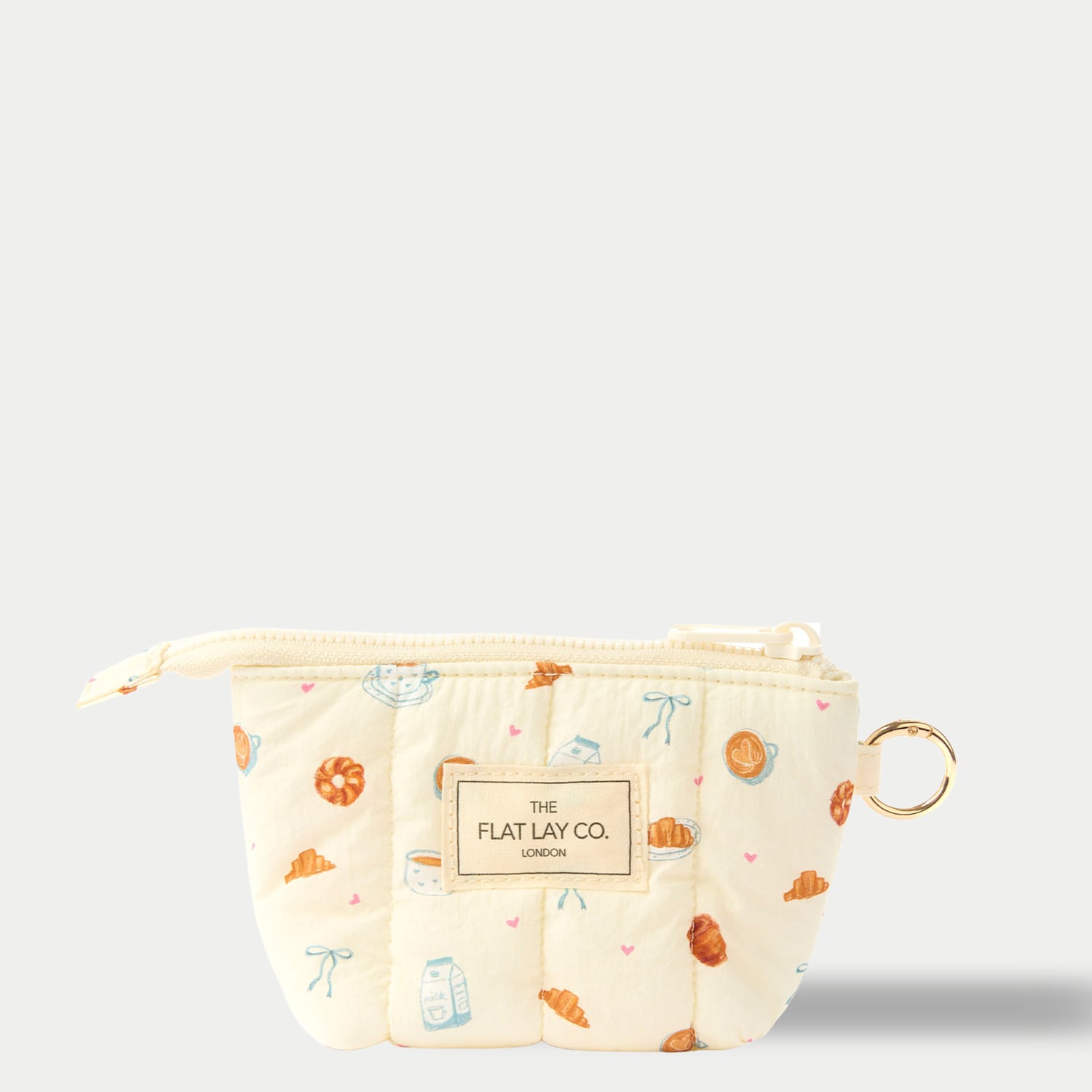 The Flat Lay Co. Women's Flat Lay Mini Keyring Pouch - Brown Mix - Available at M&S