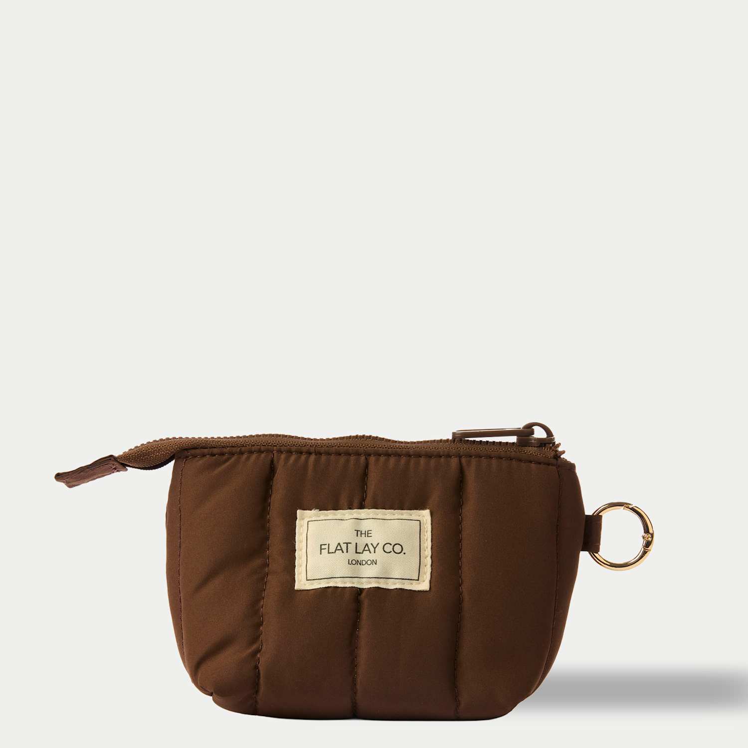 The Flat Lay Co. Women's Flat Lay Mini Keyring Pouch - Espresso - Available at M&S