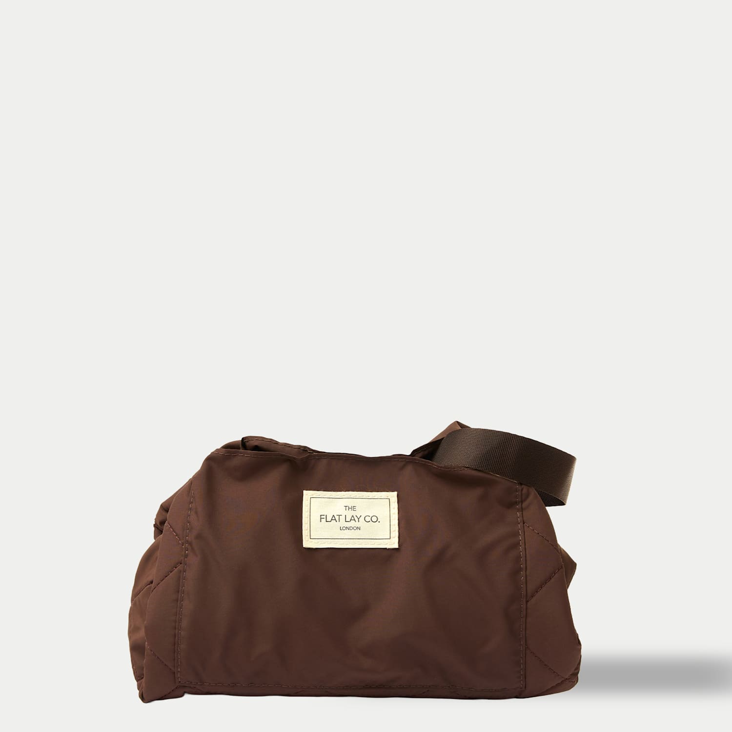 The Flat Lay Co. Women's Drawstring Flat Lay Makeup Bag - Espresso - Available at M&S