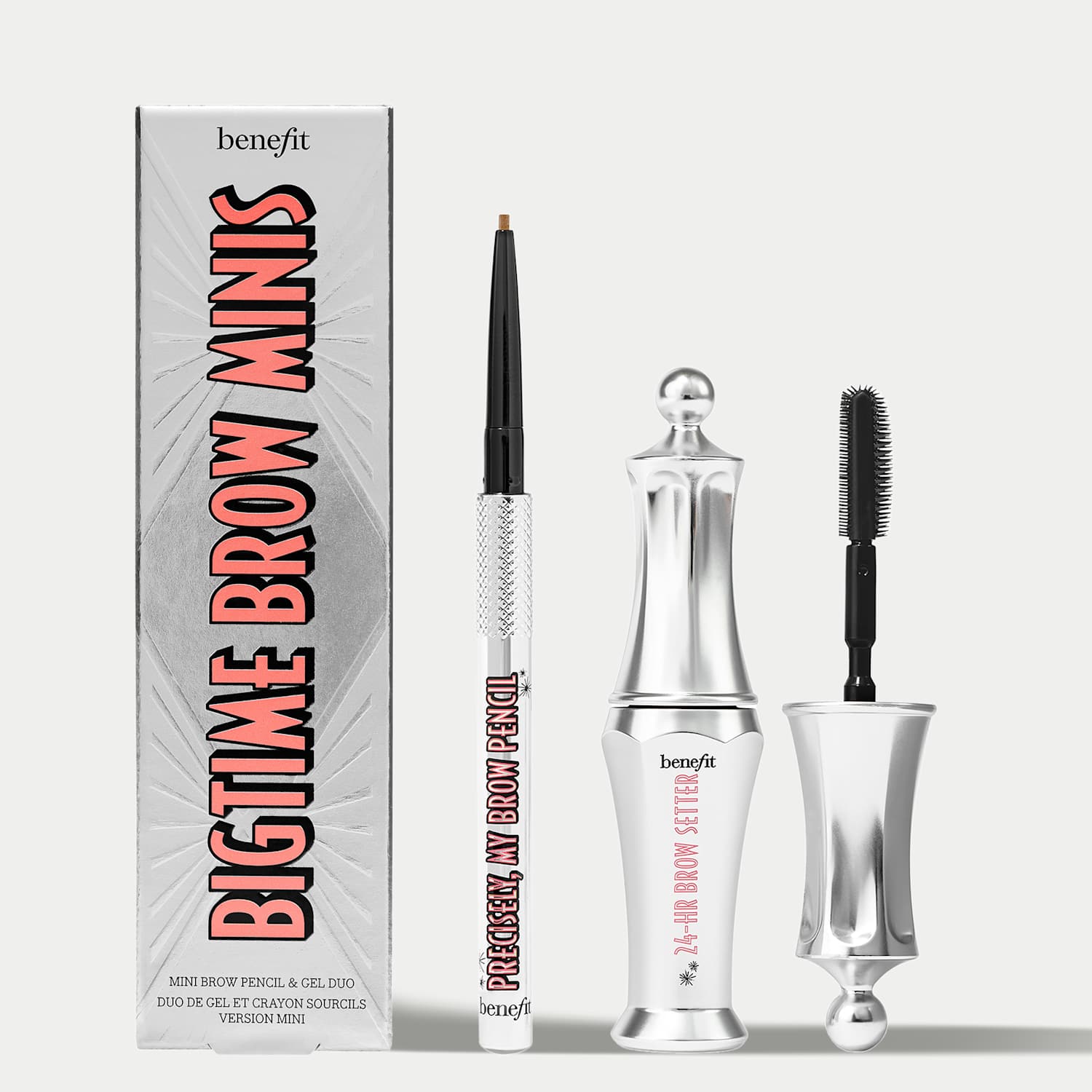 Benefit Women's Bigtime Brow Minis Brow Pencil & Gel Setter Duo - Worth £29 - Brown Mix - Available at M&S