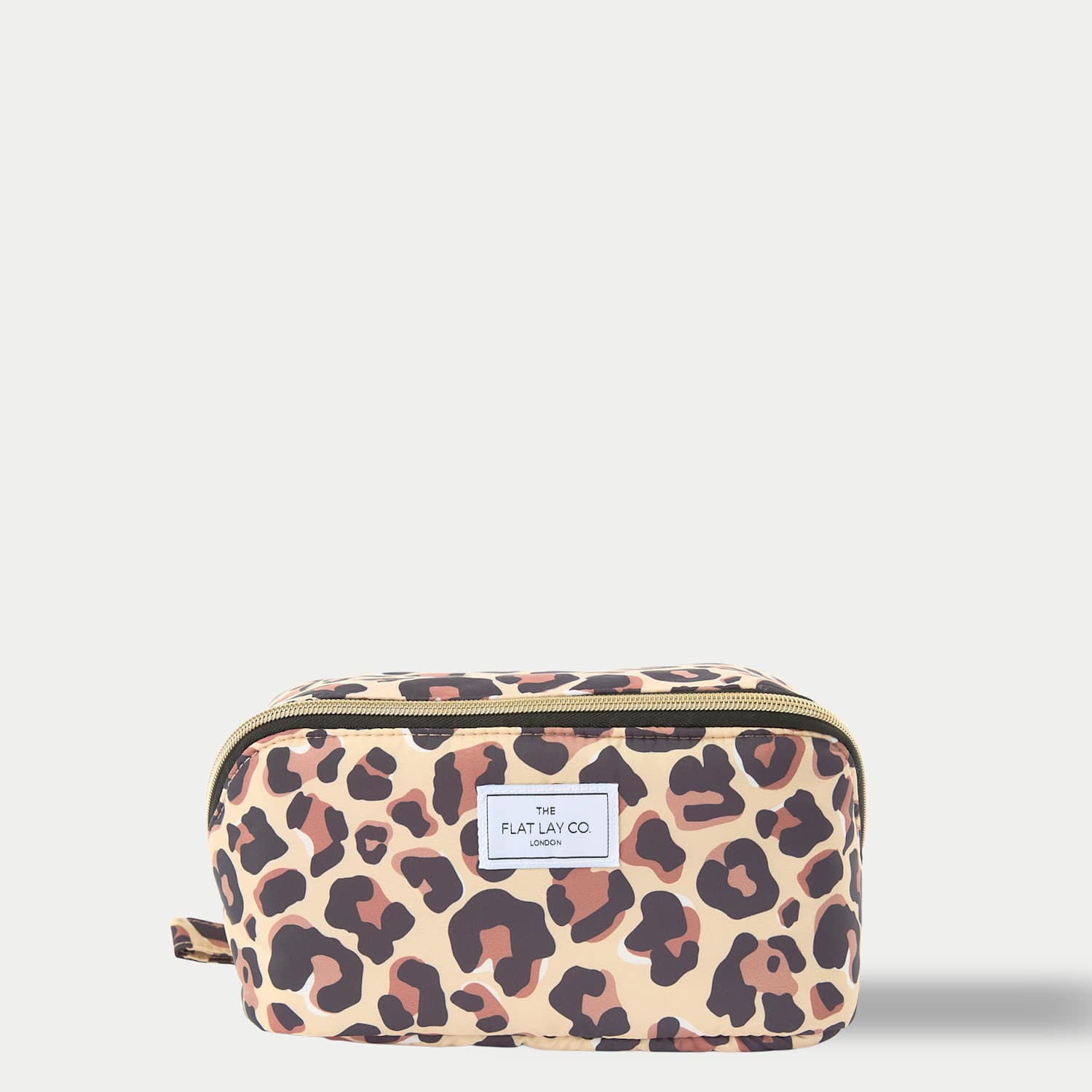 The Flat Lay Co. Women's Flat Lay Brown Leopard Makeup Box Bag - Soft Brown Mix - Available at M&S