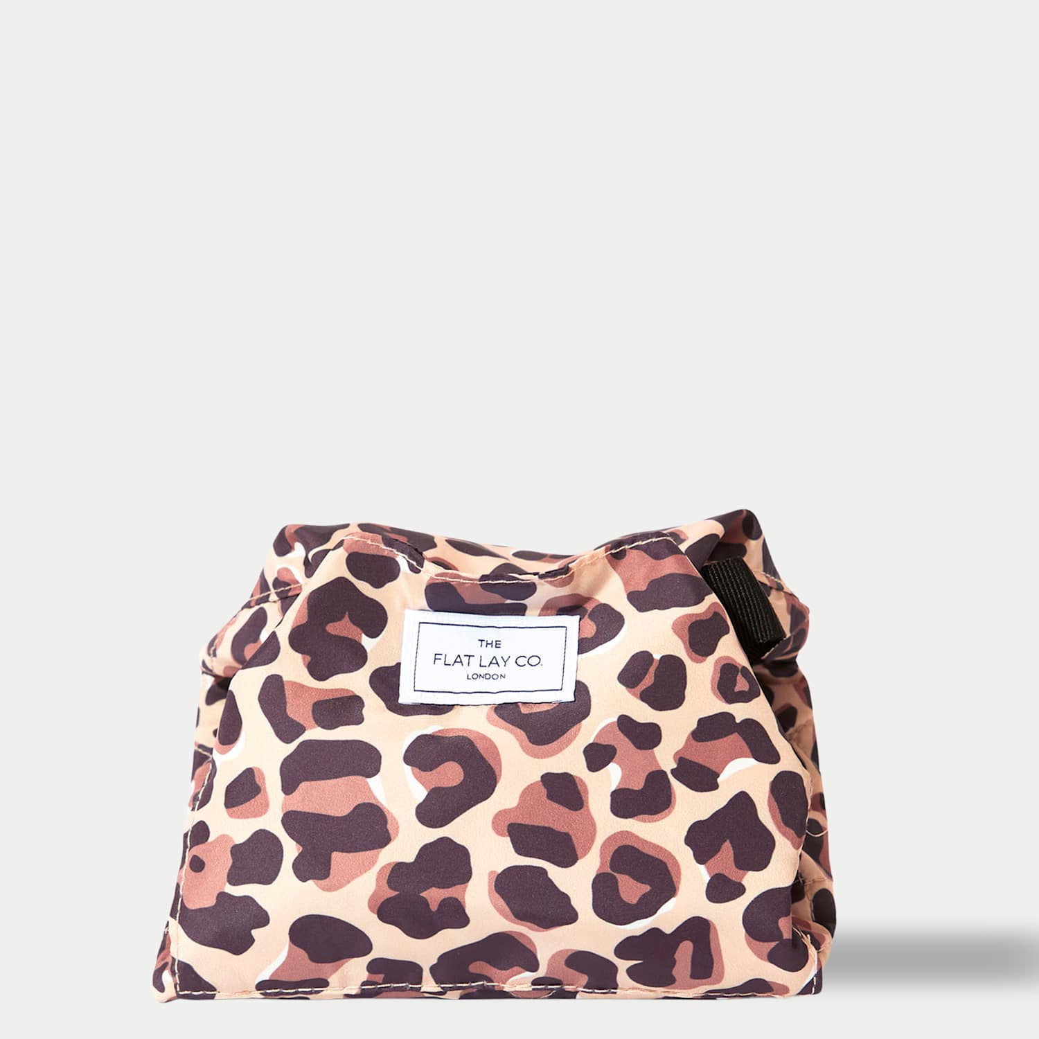 The Flat Lay Co. Women's Drawstring Flat Lay Makeup Bag - Soft Brown Mix - Available at M&S