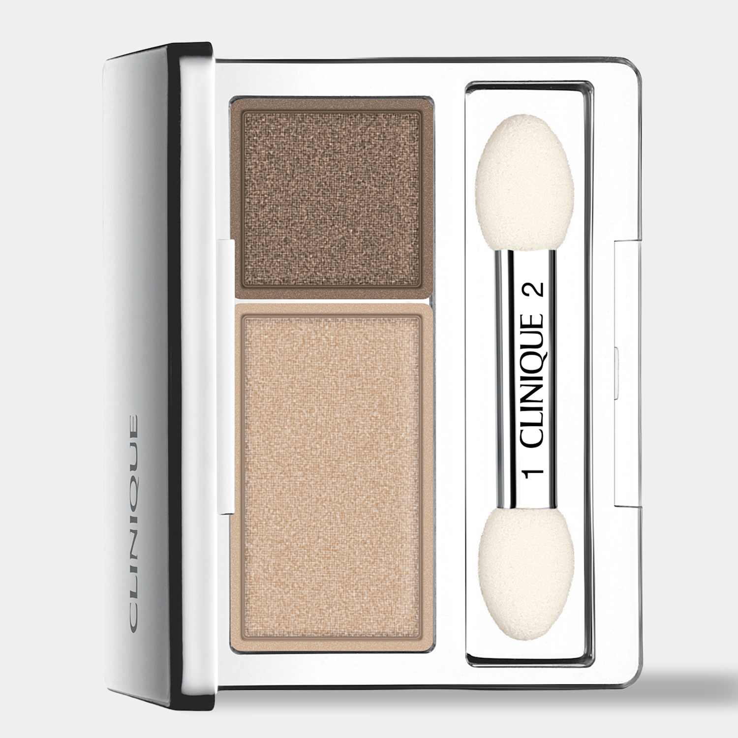 Clinique Women's All About Shadow Duo Eyeshadow 2.2g - Light Brown - Available at M&S