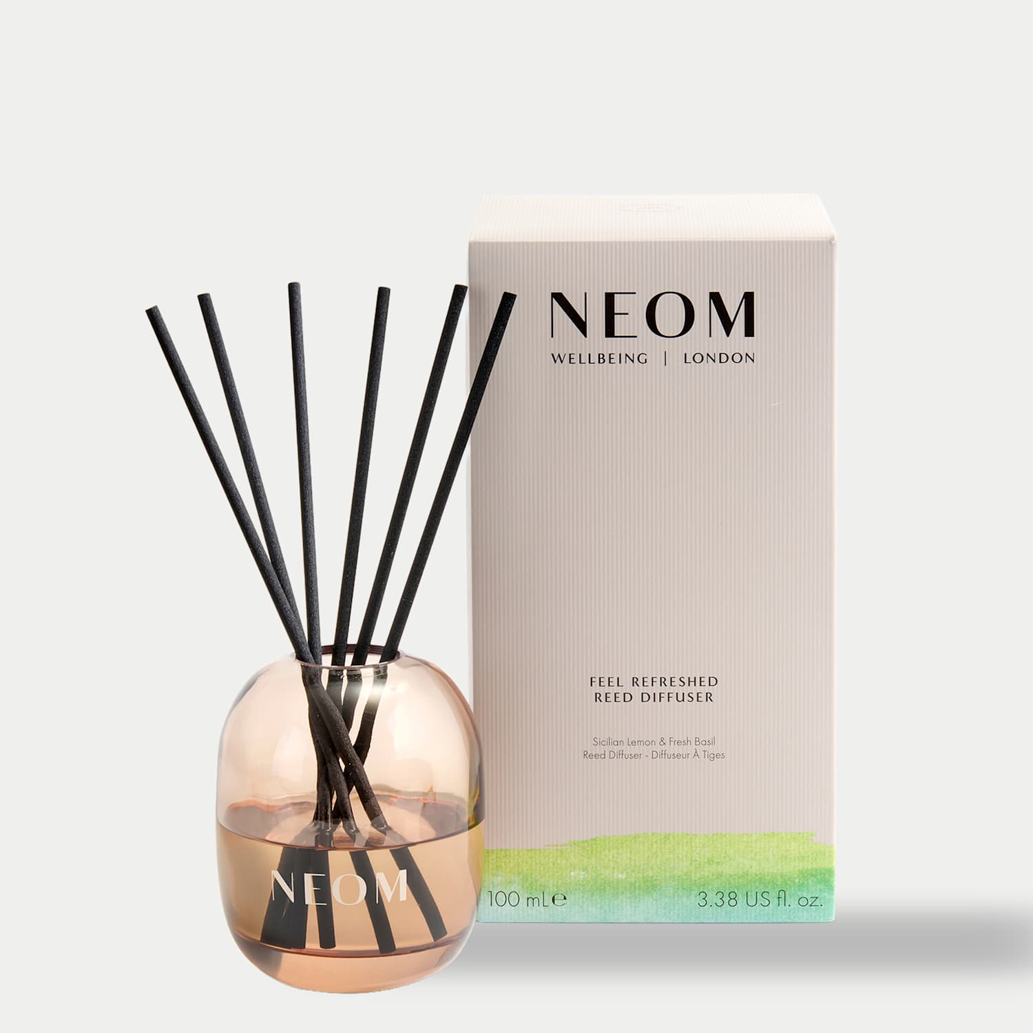 Neom Wellbeing Feel Refreshed Reed Diffuser 100ml - 100 ml - Available at M&S