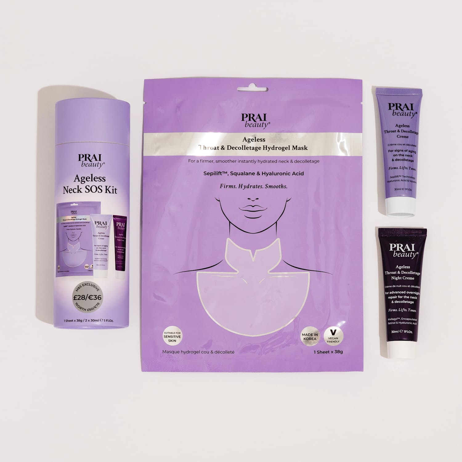 Prai Women's Ageless Neck SOS Kit - Available at M&S