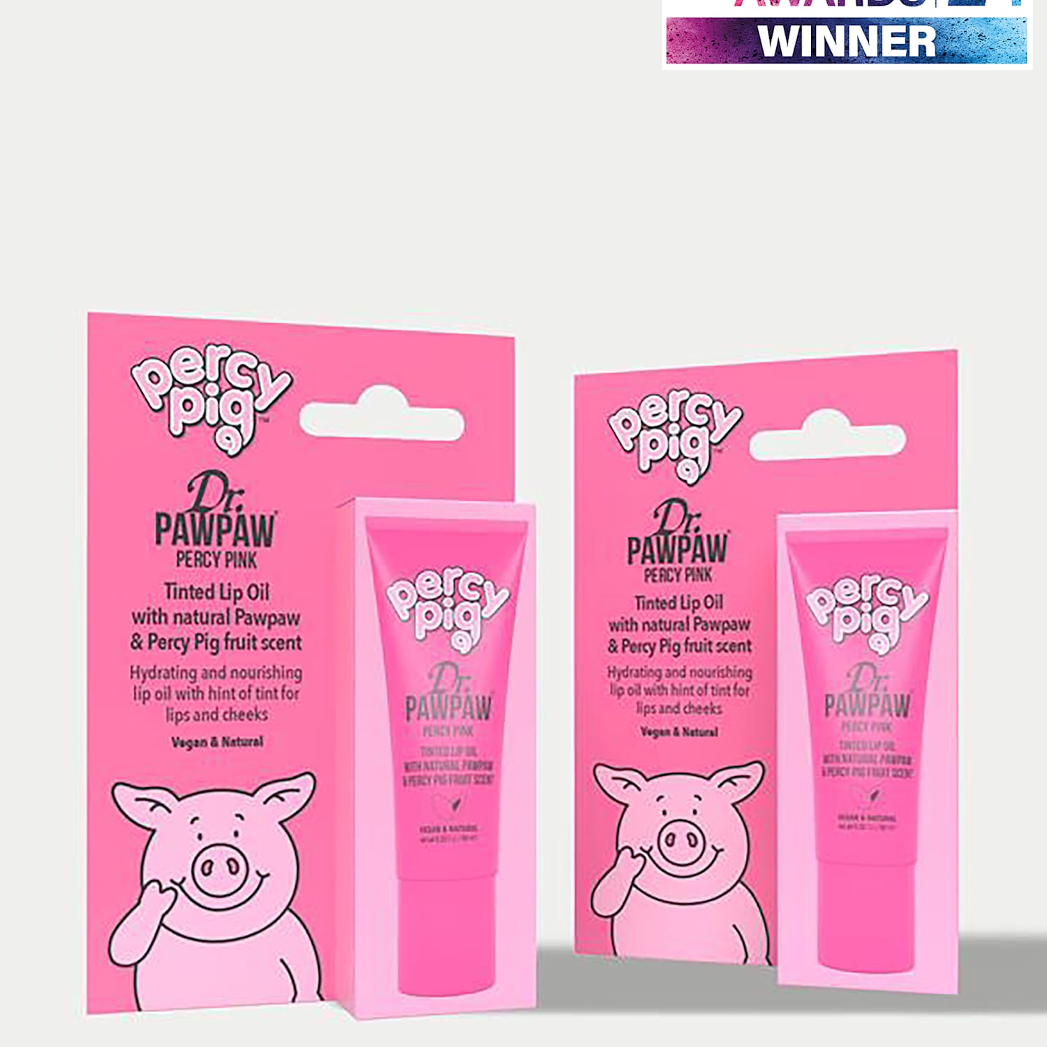 Dr Paw Paw Percy Pink Tinted Lip Oil Duo Pack 10ml - Available at M&S