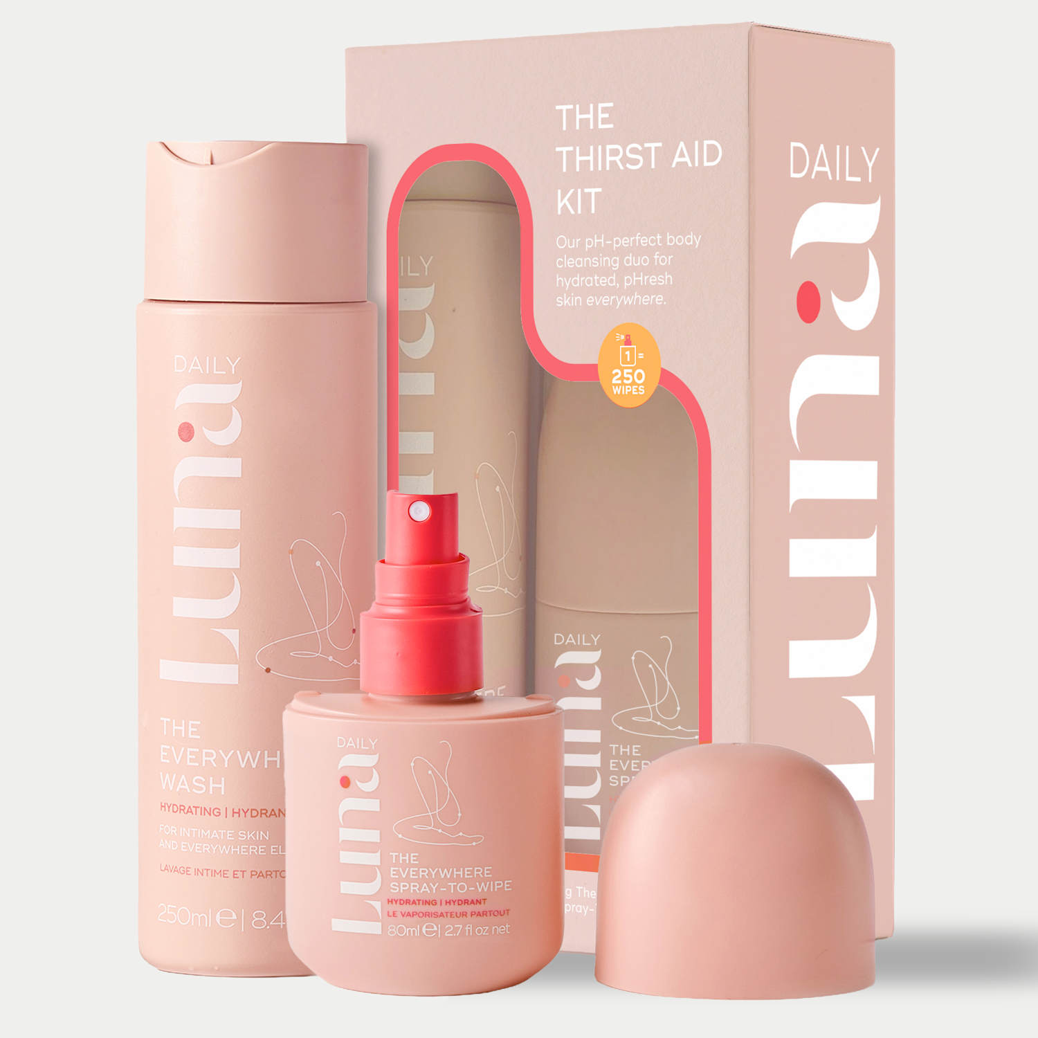 Luna Daily Women's The Thirst -Aid Kit - Hydrating Body Wash & Refresh Spray Duo - Available at M&S