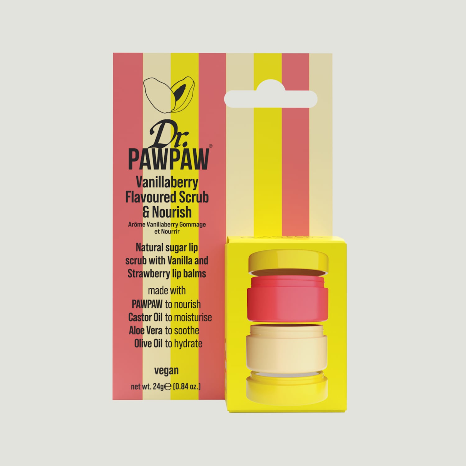 Dr Paw Paw Women's Vanillaberry Flavoured Scrub & Nourish Stacker 16g - Available at M&S