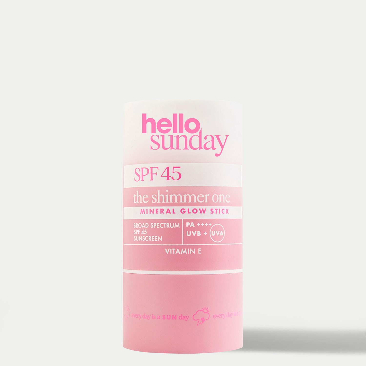 Hello Sunday The Shimmer One - Mineral Glow Stick SPF 45 20g - Available at M&S