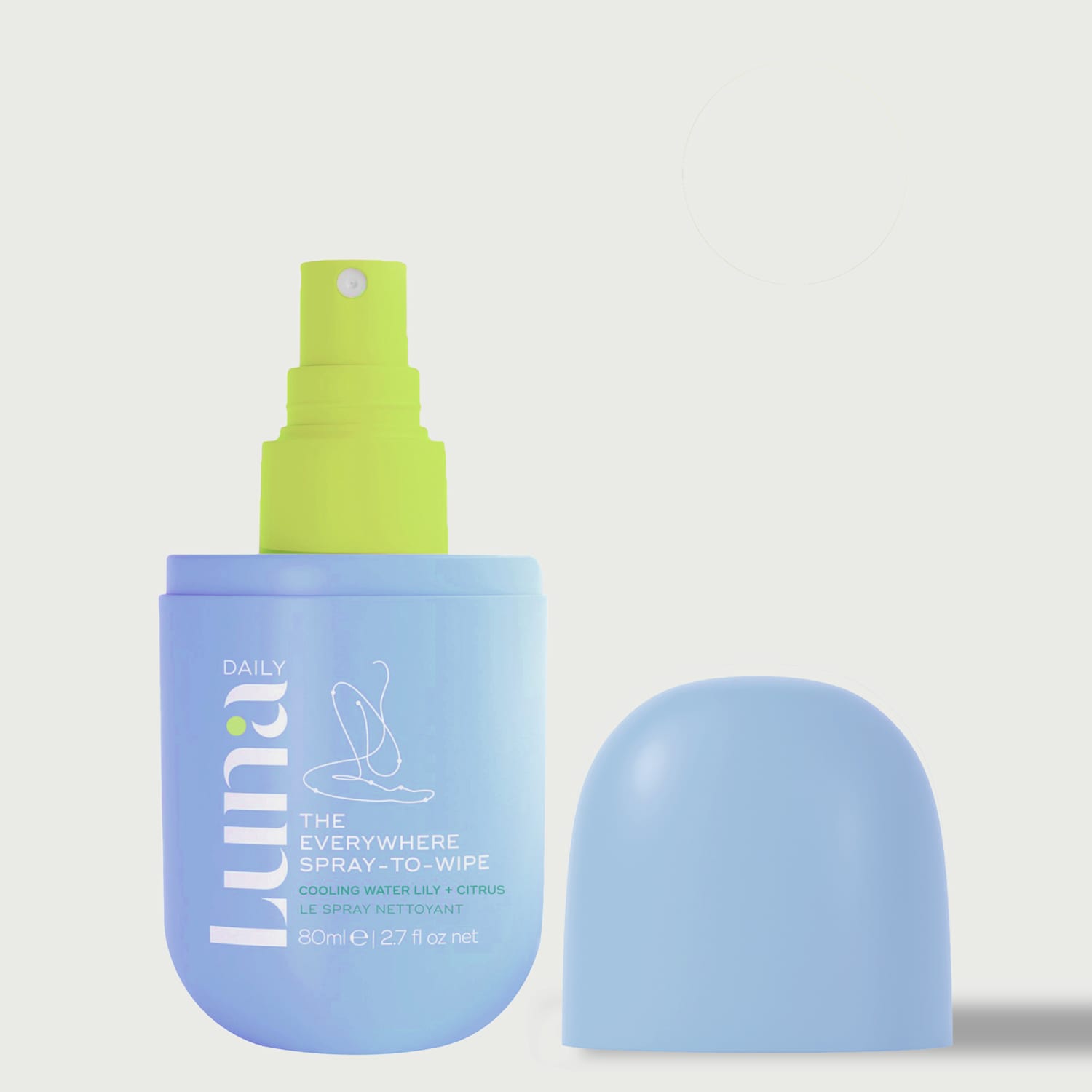 Luna Daily Women's The Everywhere Spray-to-Wipe pH Perfect Instant Cooling + Cleansing Refresh Spray - Water Lily + Fresh Citrus 80ml - Available at M