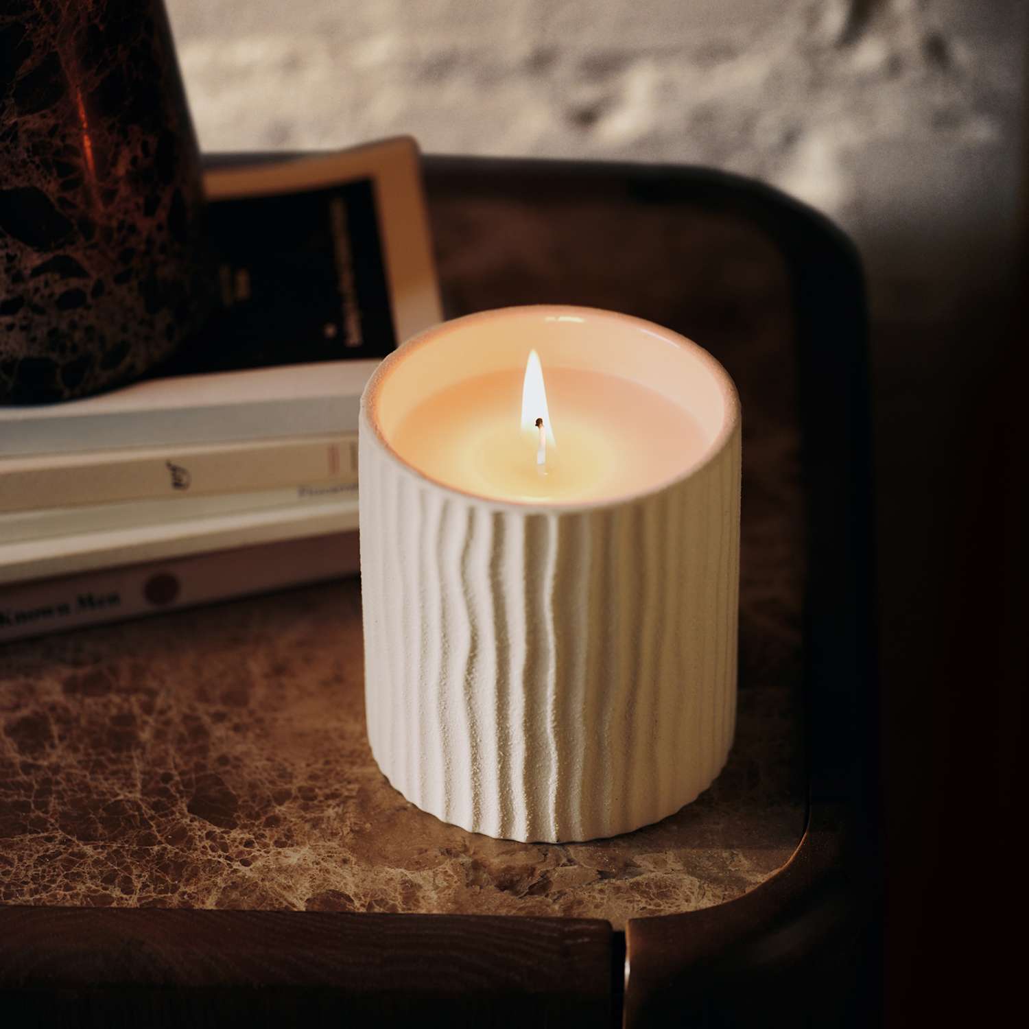 Teraire Haze Ceramic Candle - Grey - Available at M&S