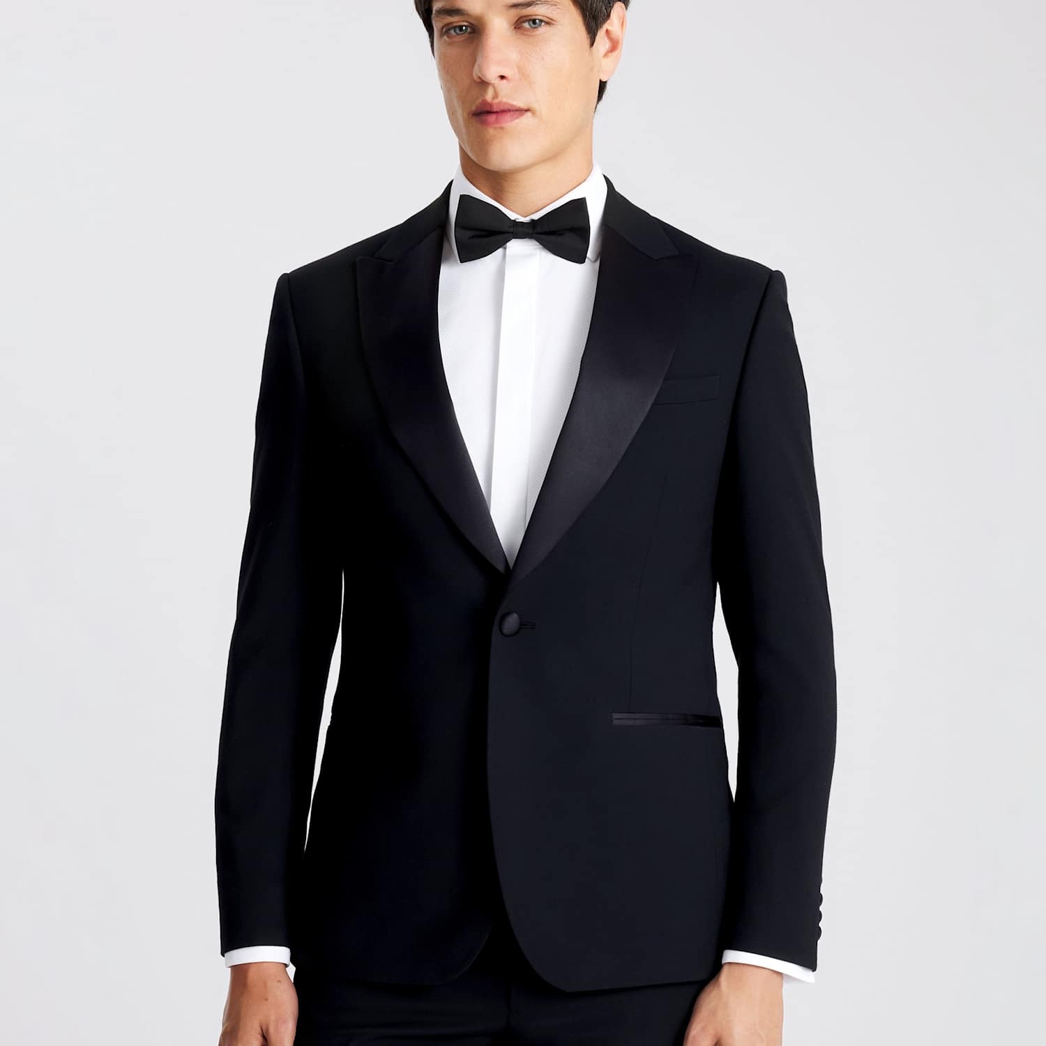 Moss Men's Slim Fit Tuxedo Jacket - 46 - Black - Available at M&S