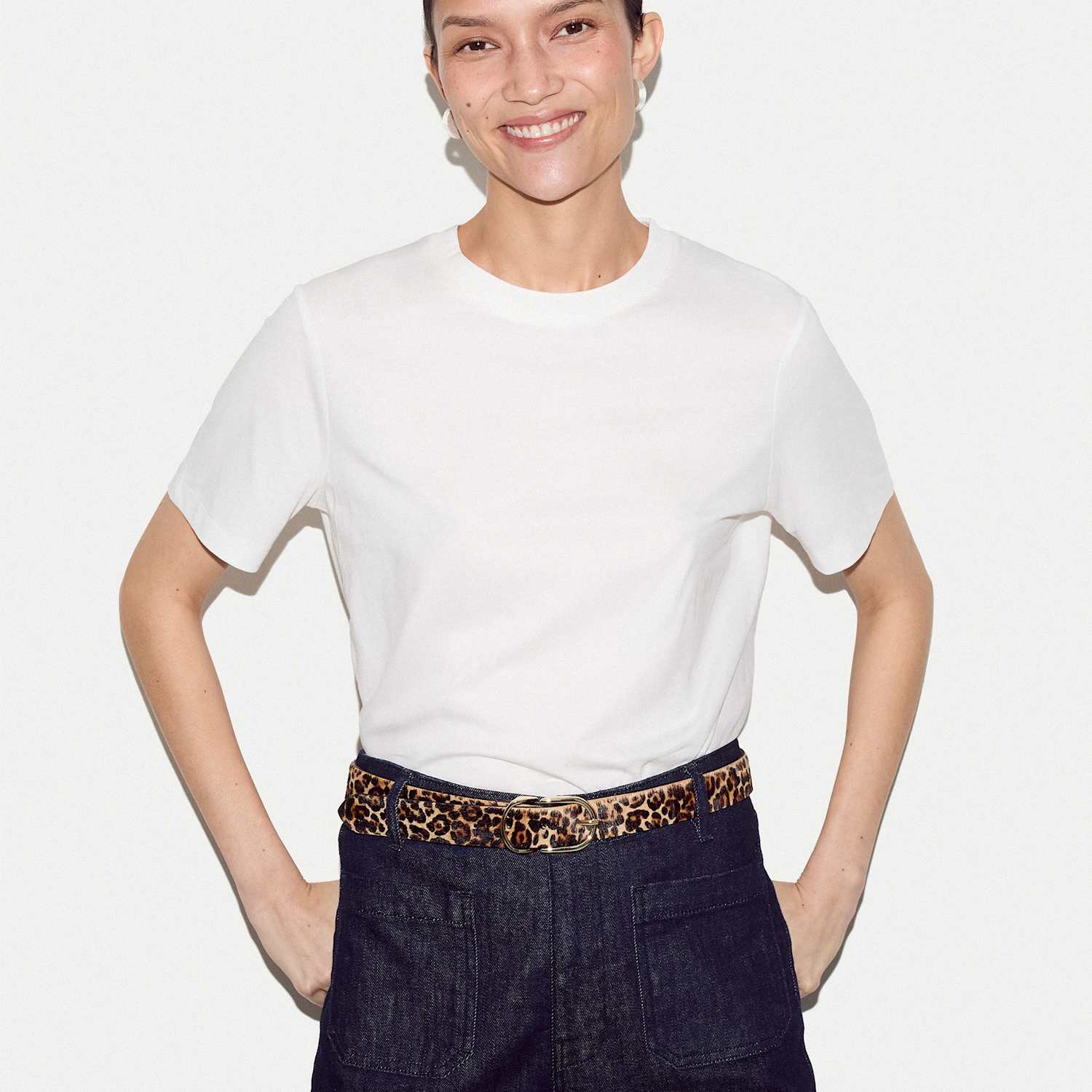 Jigsaw Women's Pure Supima Cotton T-Shirt - Extra Small - White - Available at M&S