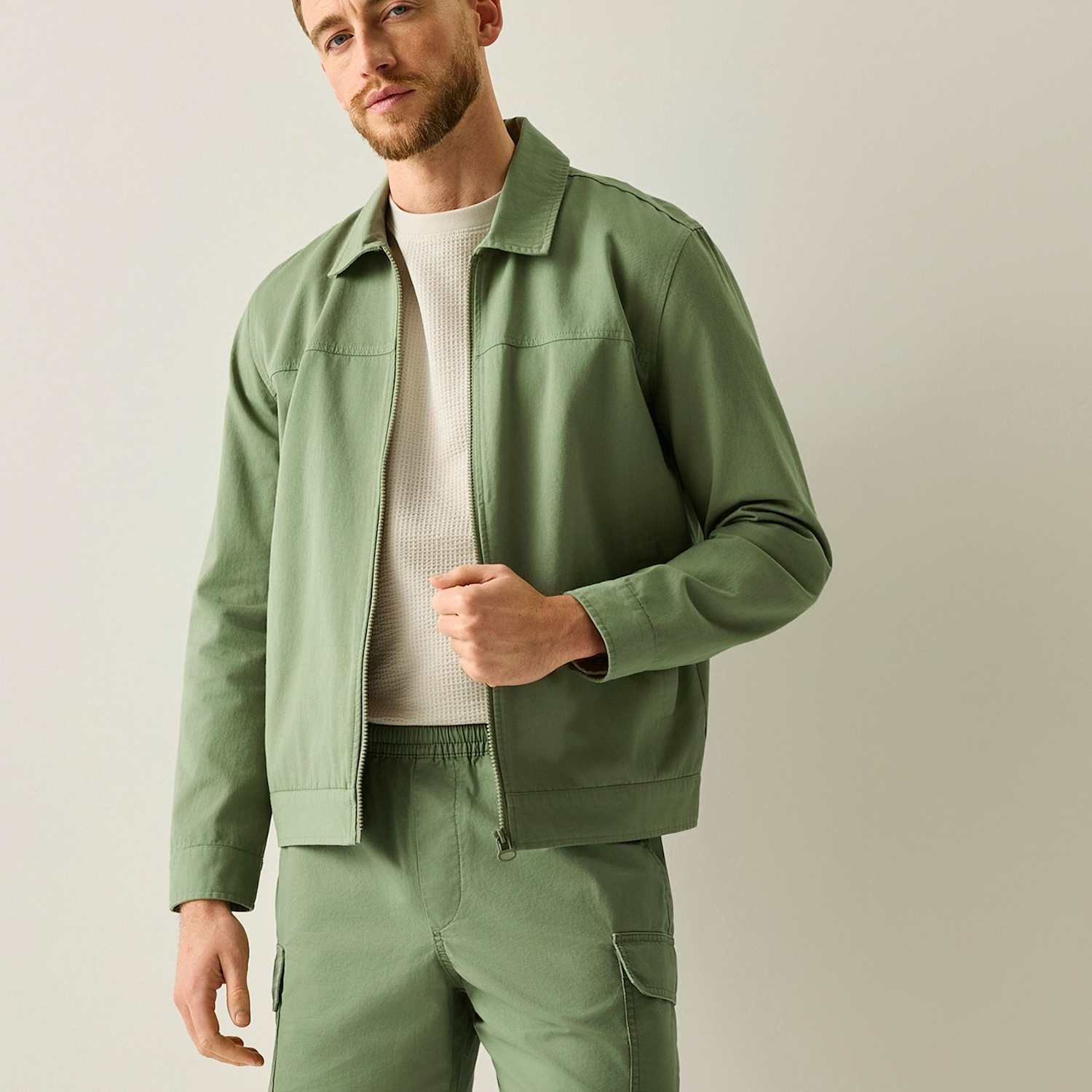 Regatta Men's Morro Pure Cotton Utility Jacket - 3XL - Light Green - Available at M&S