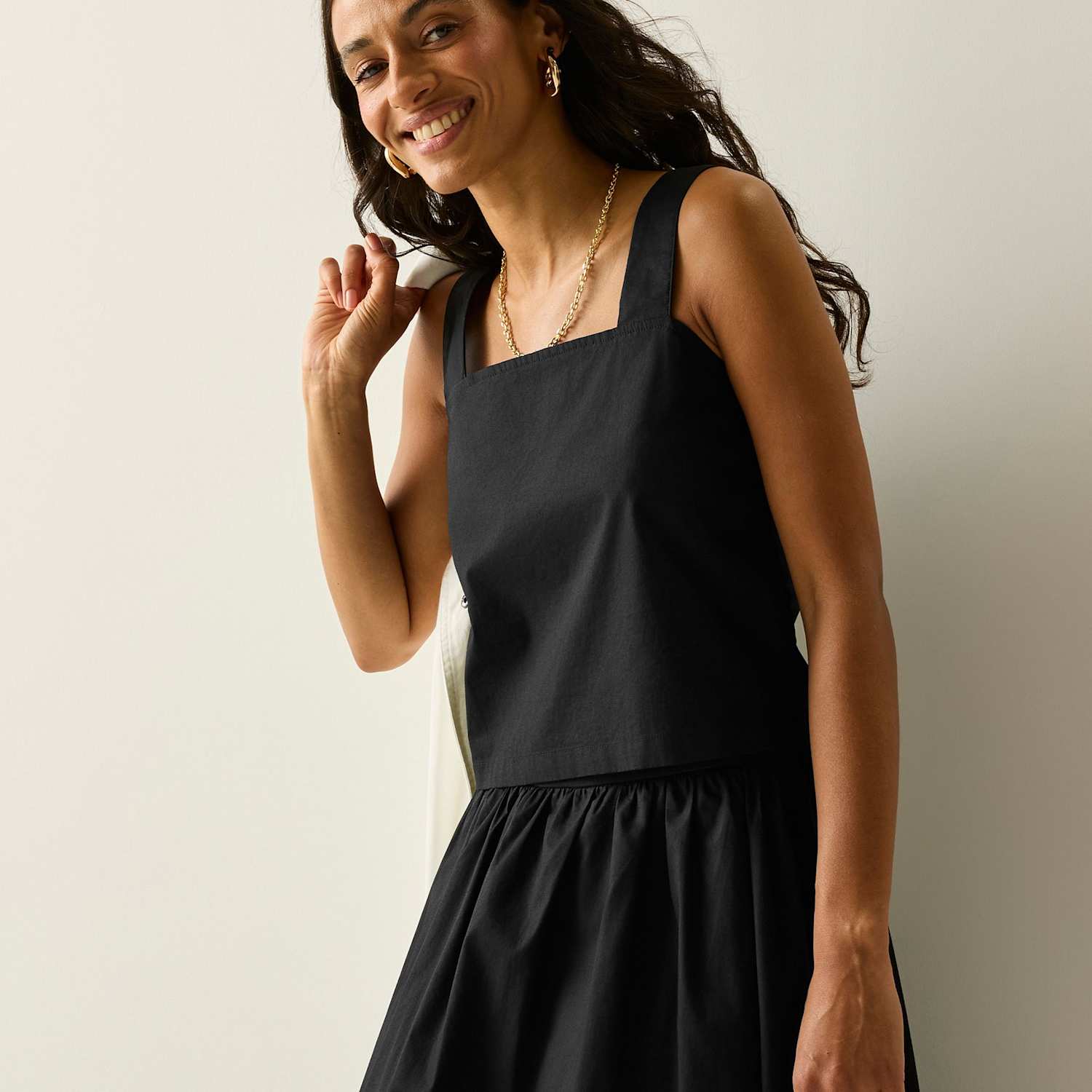 Regatta Women's Laguna Pure Cotton Square Neck Vest Top - 20 - Black - Available at M&S
