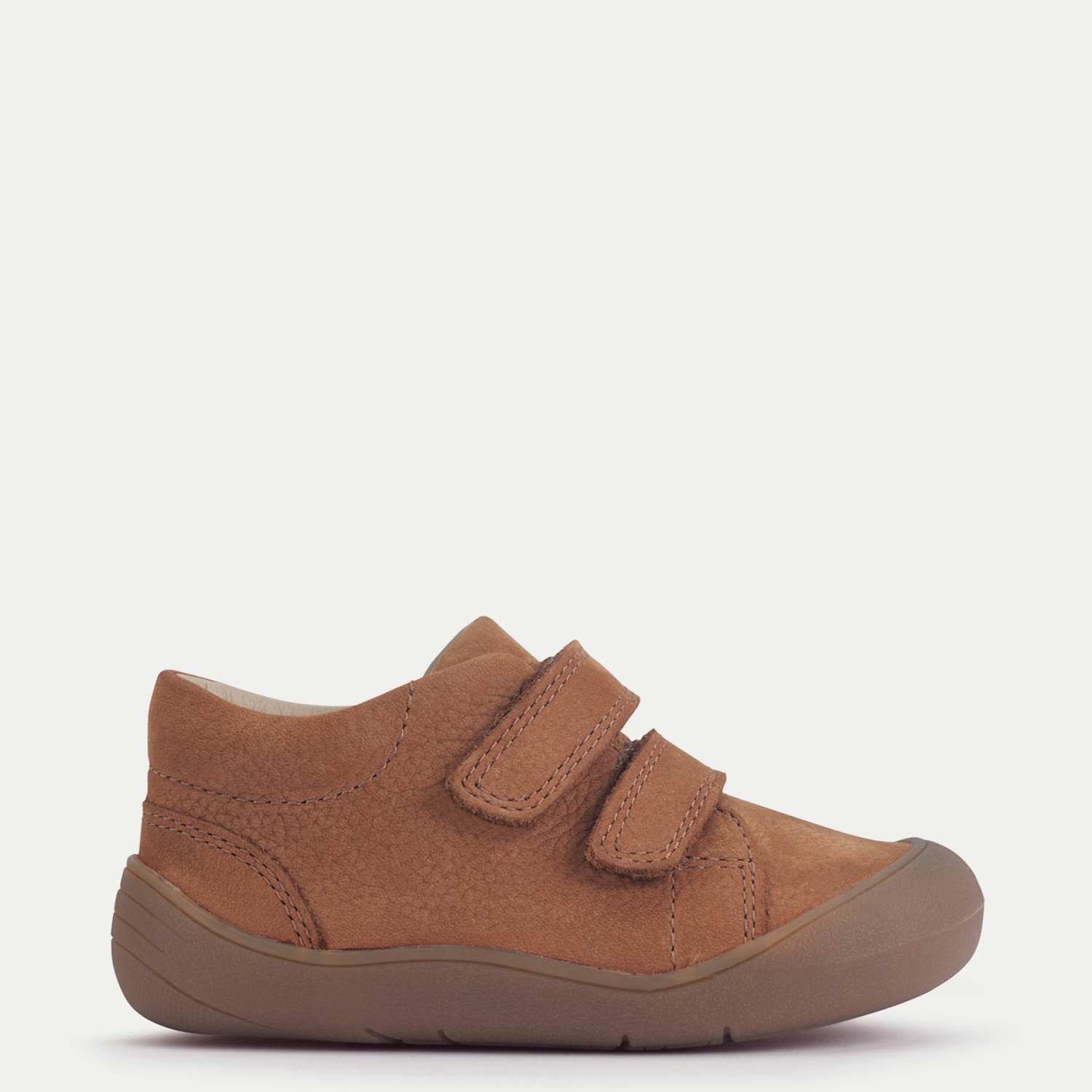 Start-Rite Kids Leather Riptape Trainers (3 Small - 7 Small) - Tan - Available at M&S