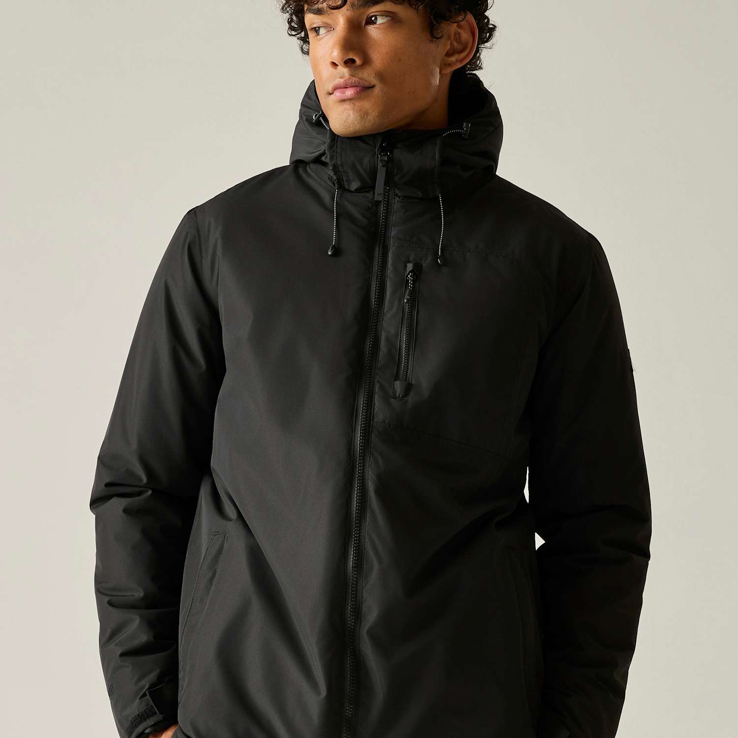 Regatta Men's Frankie Waterproof Hooded Jacket - 3XL - Black - Available at M&S
