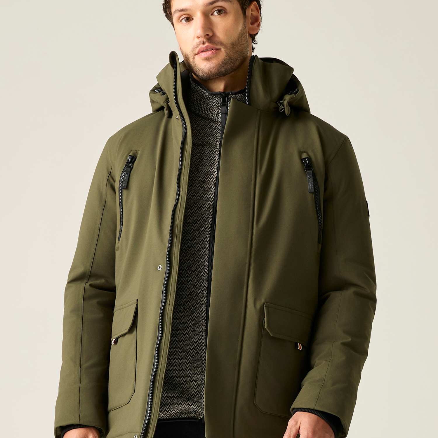 Regatta Men's Marron Waterproof Hooded Jacket - S - Khaki - Available at M&S