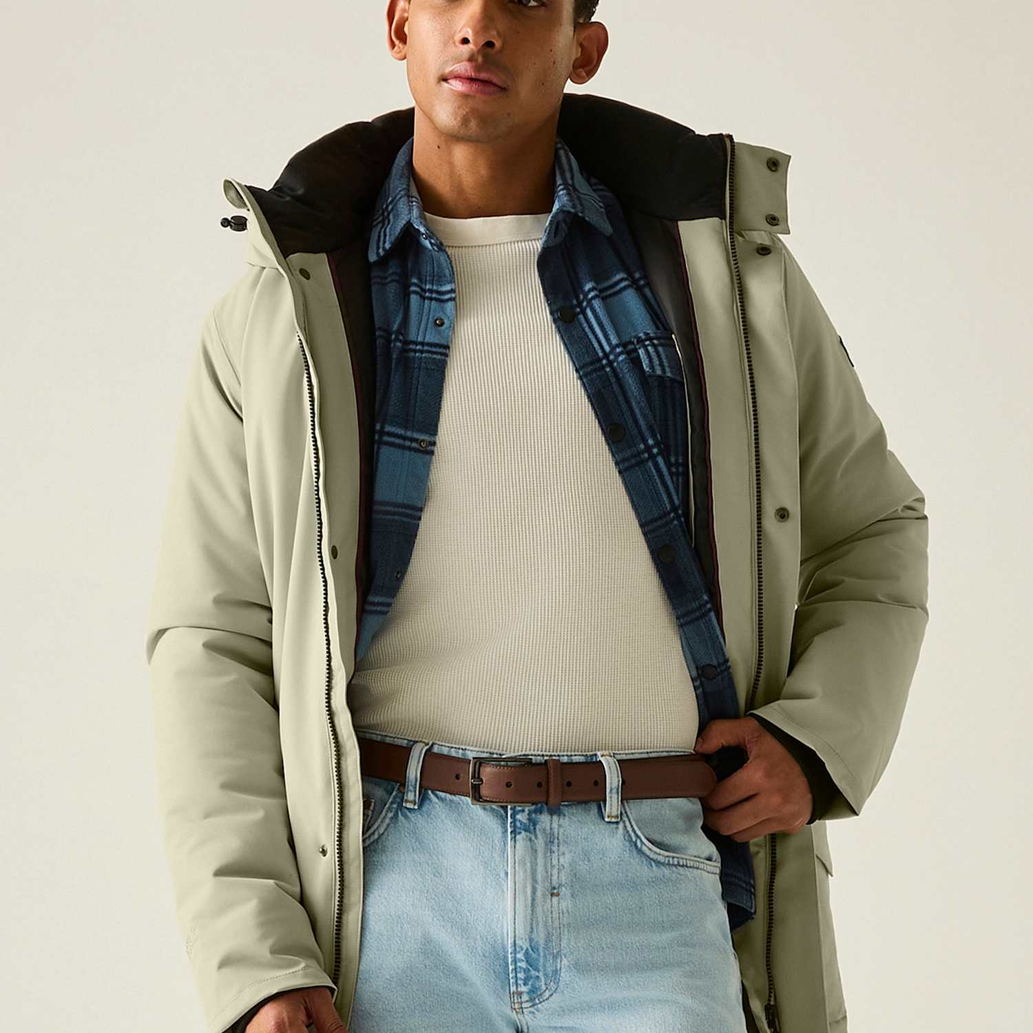 Regatta Men's Roan Waterproof Hooded Jacket - 3XL - Beige - Available at M&S