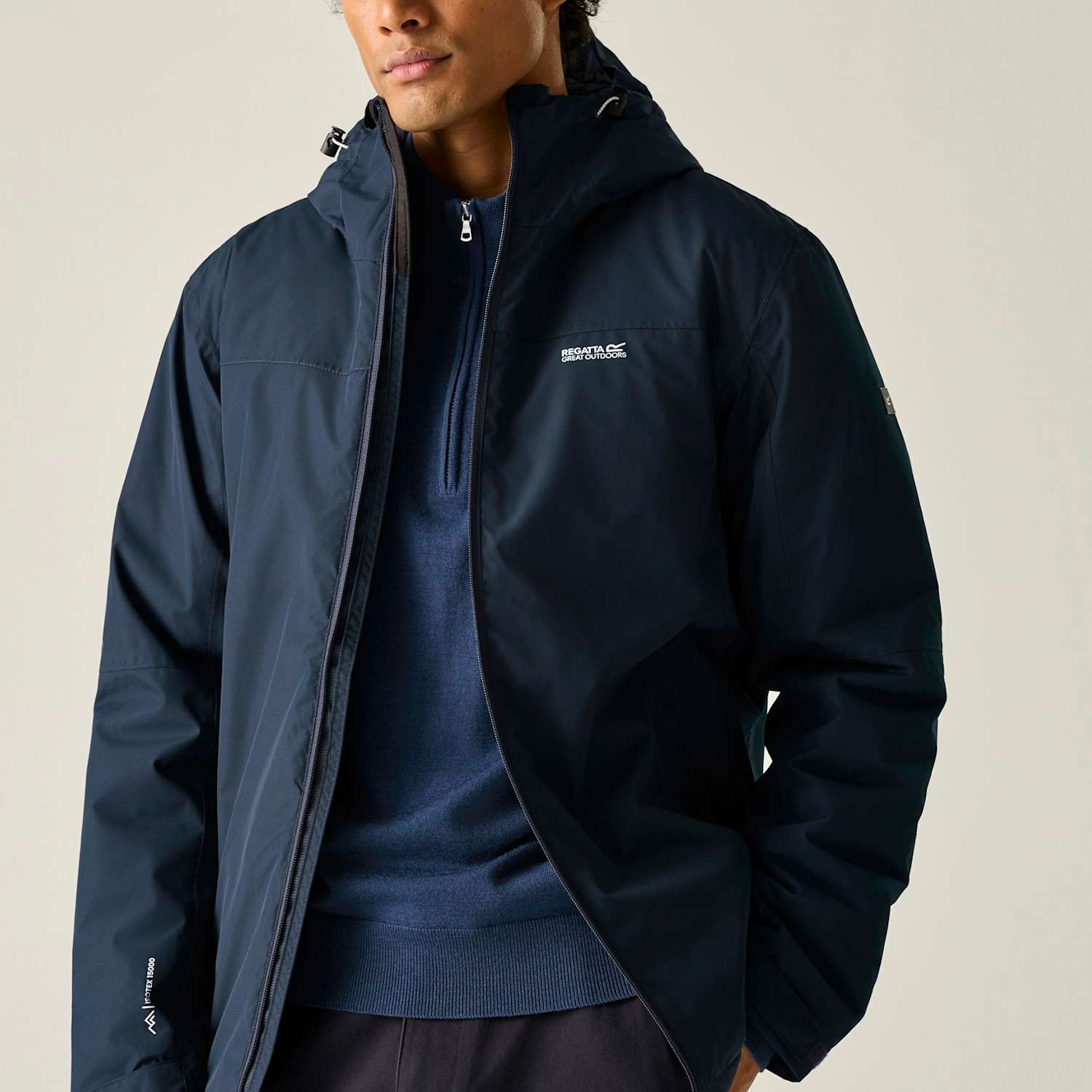 Regatta Men's Thornridge Waterproof Hooded Jacket - 2XL - Navy - Available at M&S