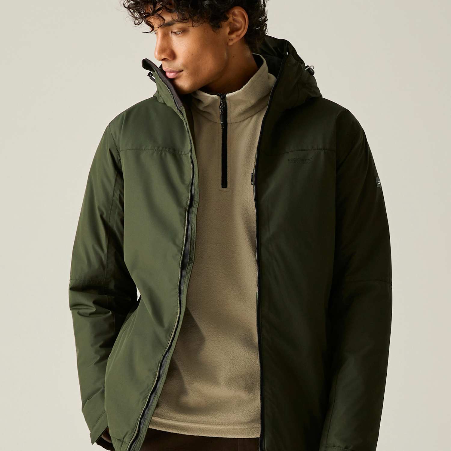 Regatta Men's Thornridge Waterproof Hooded Jacket - M - Khaki - Available at M&S