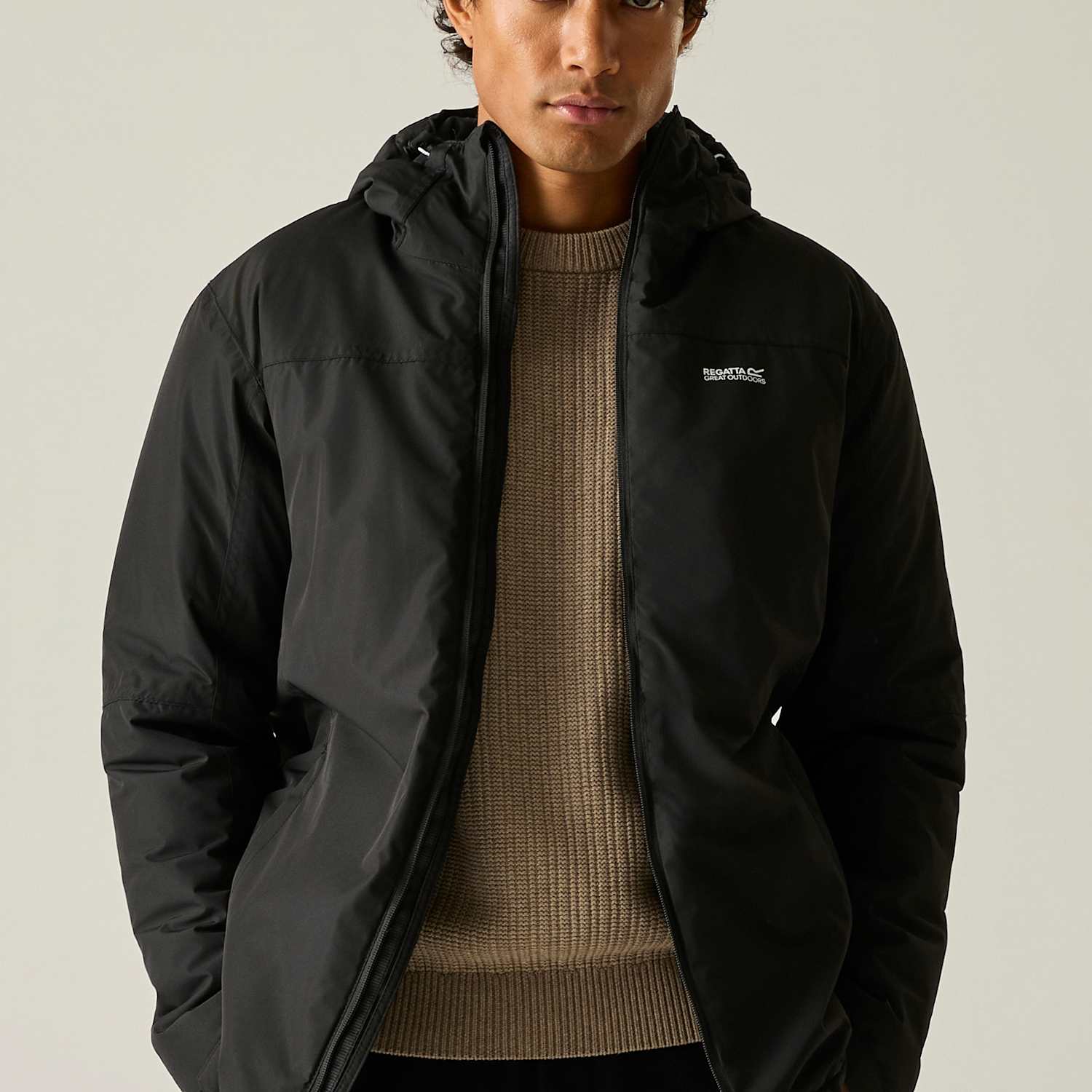 Regatta Men's Thornridge Waterproof Hooded Jacket - XL - Black - Available at M&S