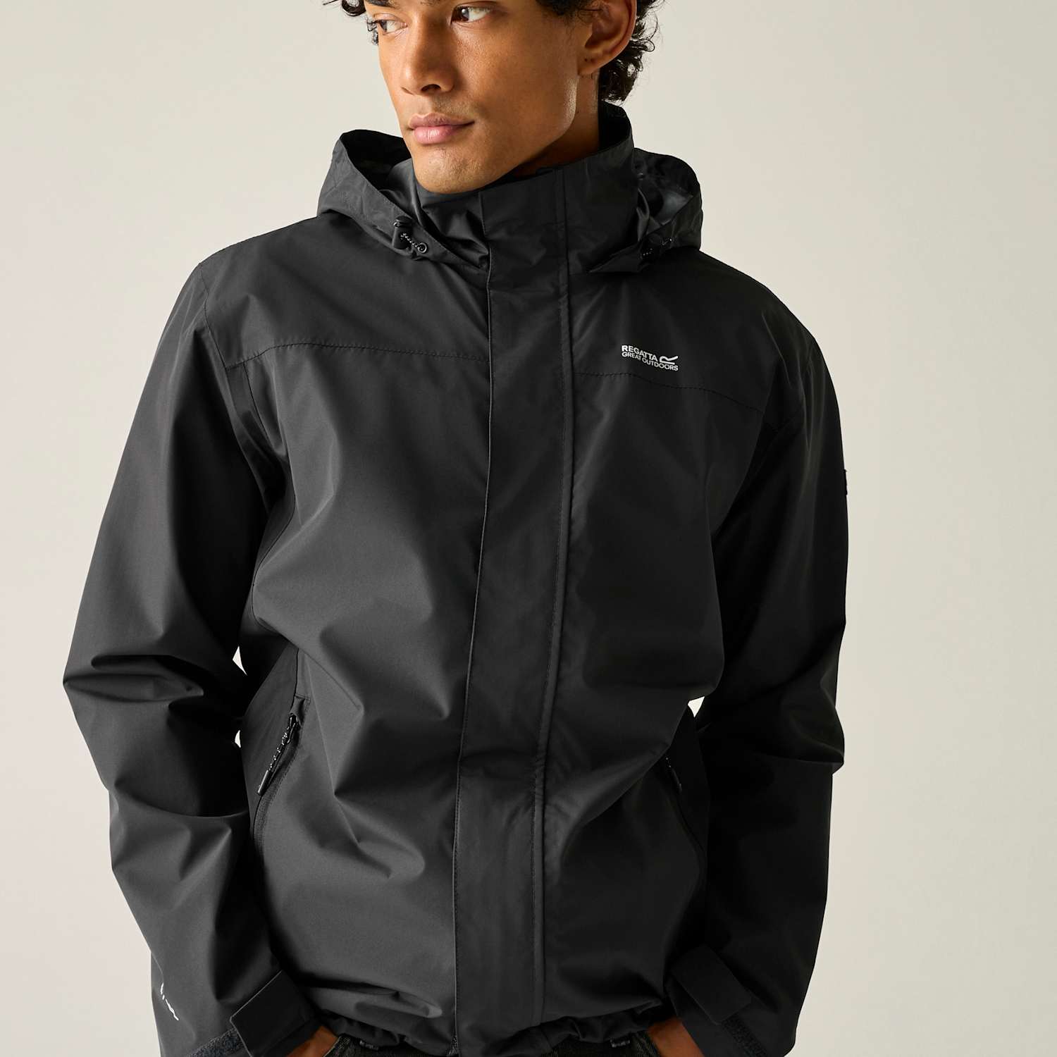 Regatta Men's Matt II Waterproof Hooded Jacket - M - Grey - Available at M&S