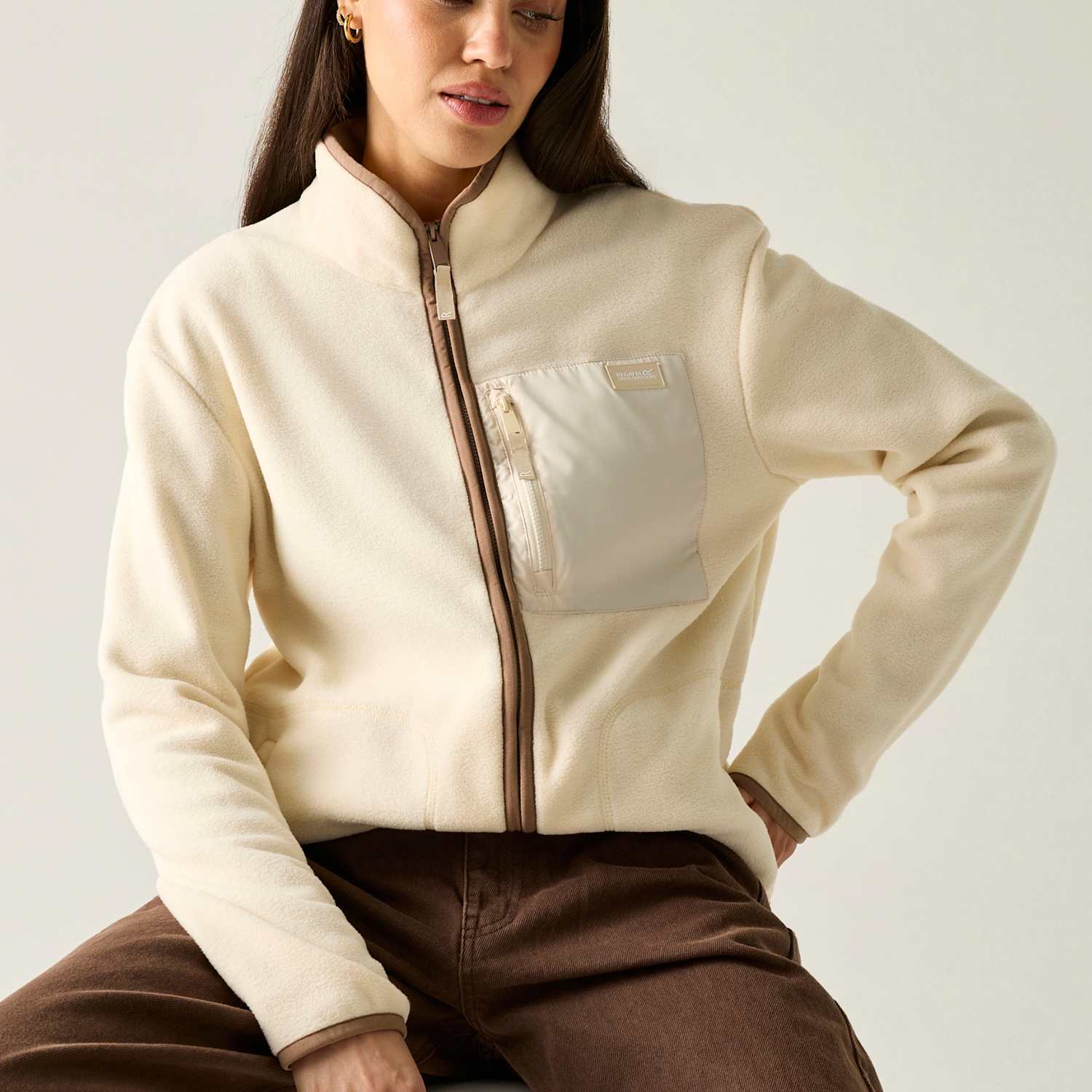 Regatta Women's Frankie Full Zip Fleece - 12 - Cream - Available at M&S